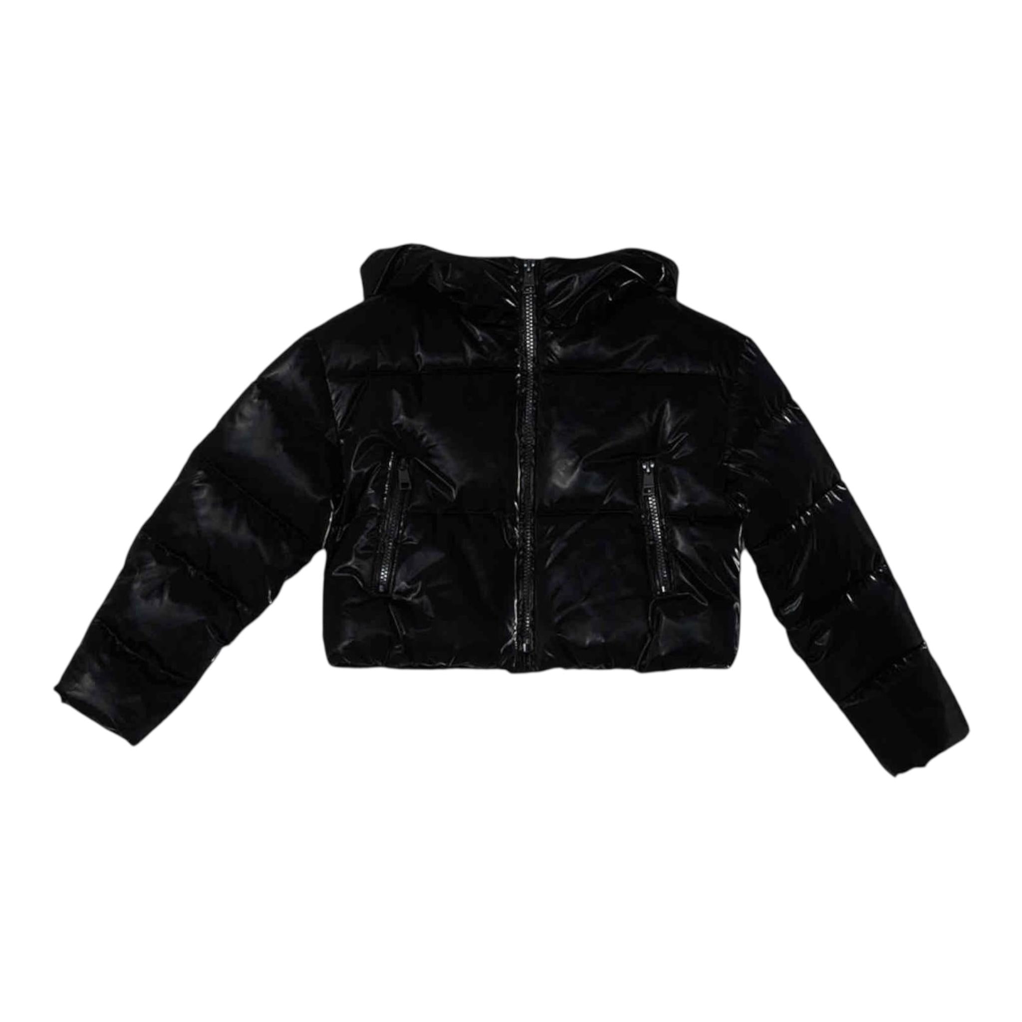 LIU JO giubbin tinta unita cn cappuccio Nero per Bambina GF3076 NERO LIU JO