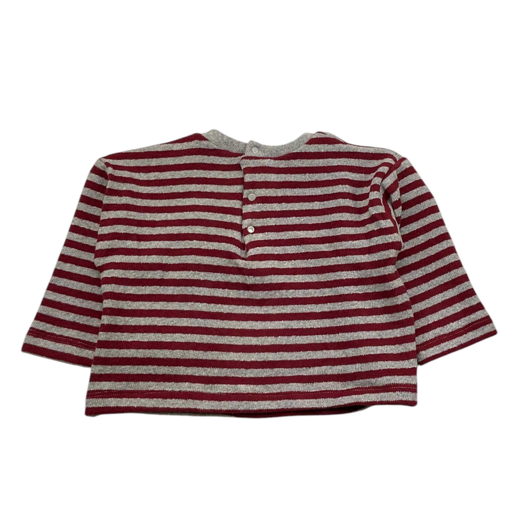 LE BEBE' maglia girocollo fantasia a righe Rosso/grigio per Neonata LBG6087 ROSSO/GRIGIO LE BEBE'