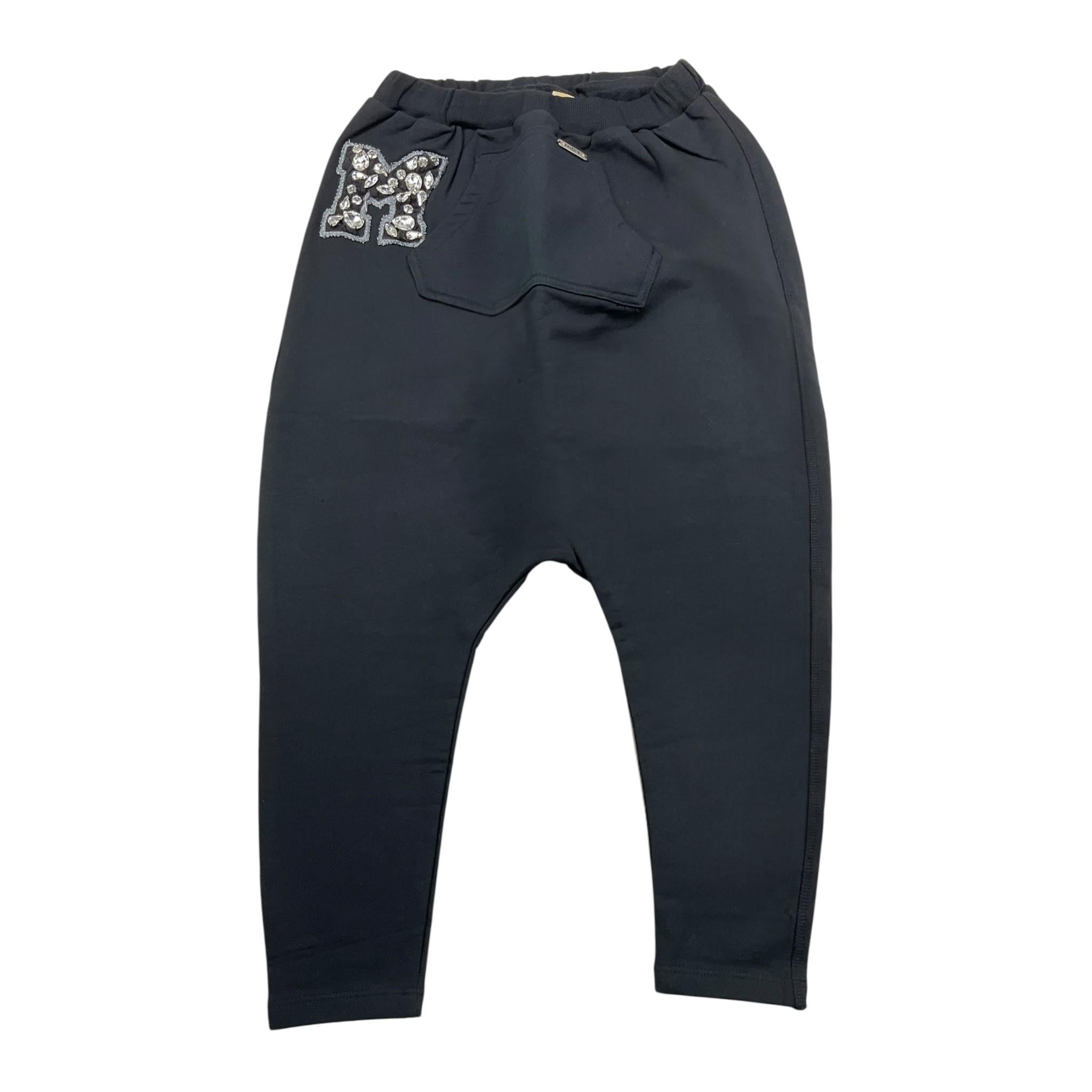 MET pantalone modello tuta tinta unita con logo Nero per Bambina CAVALLY NERO MET