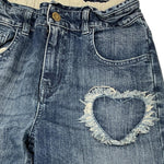 GOLDEN GOOSE jeans tinta unita modello a palazzo Blu per Bambina GKP01605P BLU GOLDEN GOOSE