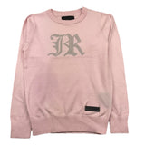 JOHN RICHMOND maglia girocollo tinta unita con stampa in contrasto Rosa per Bambina RGA25012MA ROSA JOHN RICHMOND