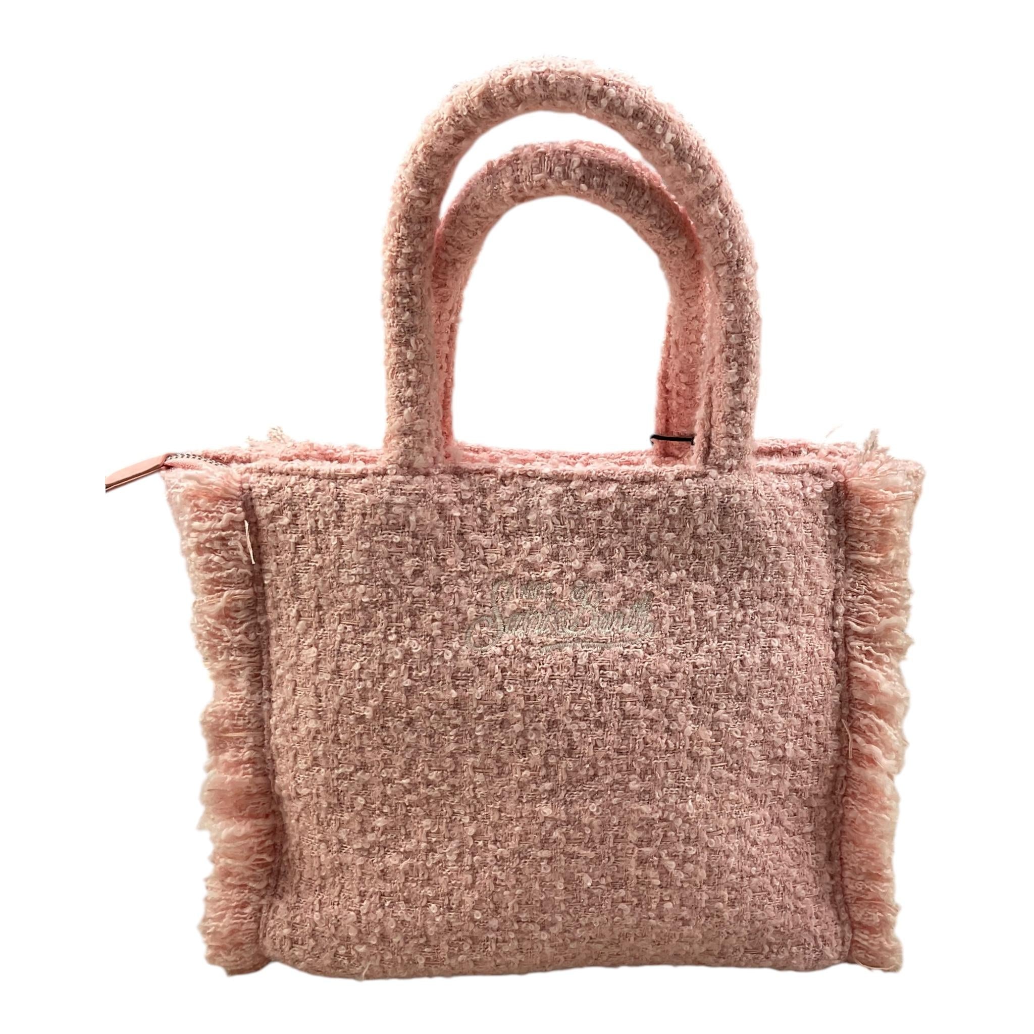 SAINT BARTH borsa tinta unita con logo Rosa per Bambina COLETTETWEED ROSA SAINT BARTH