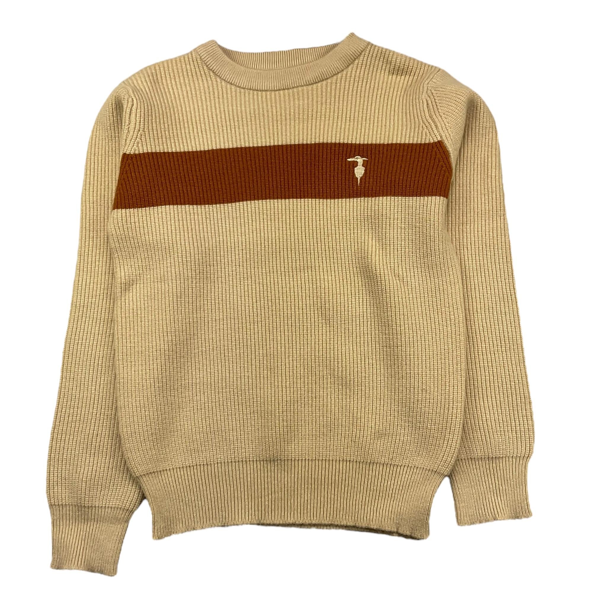 TRUSSARDI maglia girocollo tinta unita Beige per Bambino TBA25019MA BEIGE TRUSSARDI