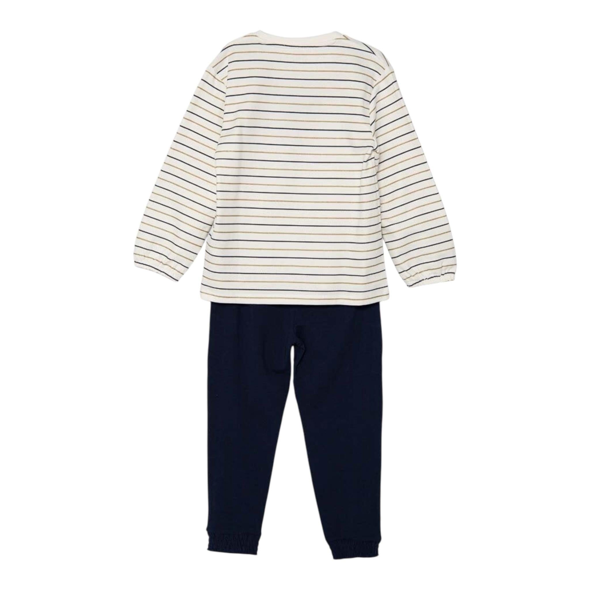 GUESS completo 2 pezzi shirt-pantalone Panna/blu per Neonata K4YG06KN04 PANNA/BLU GUESS