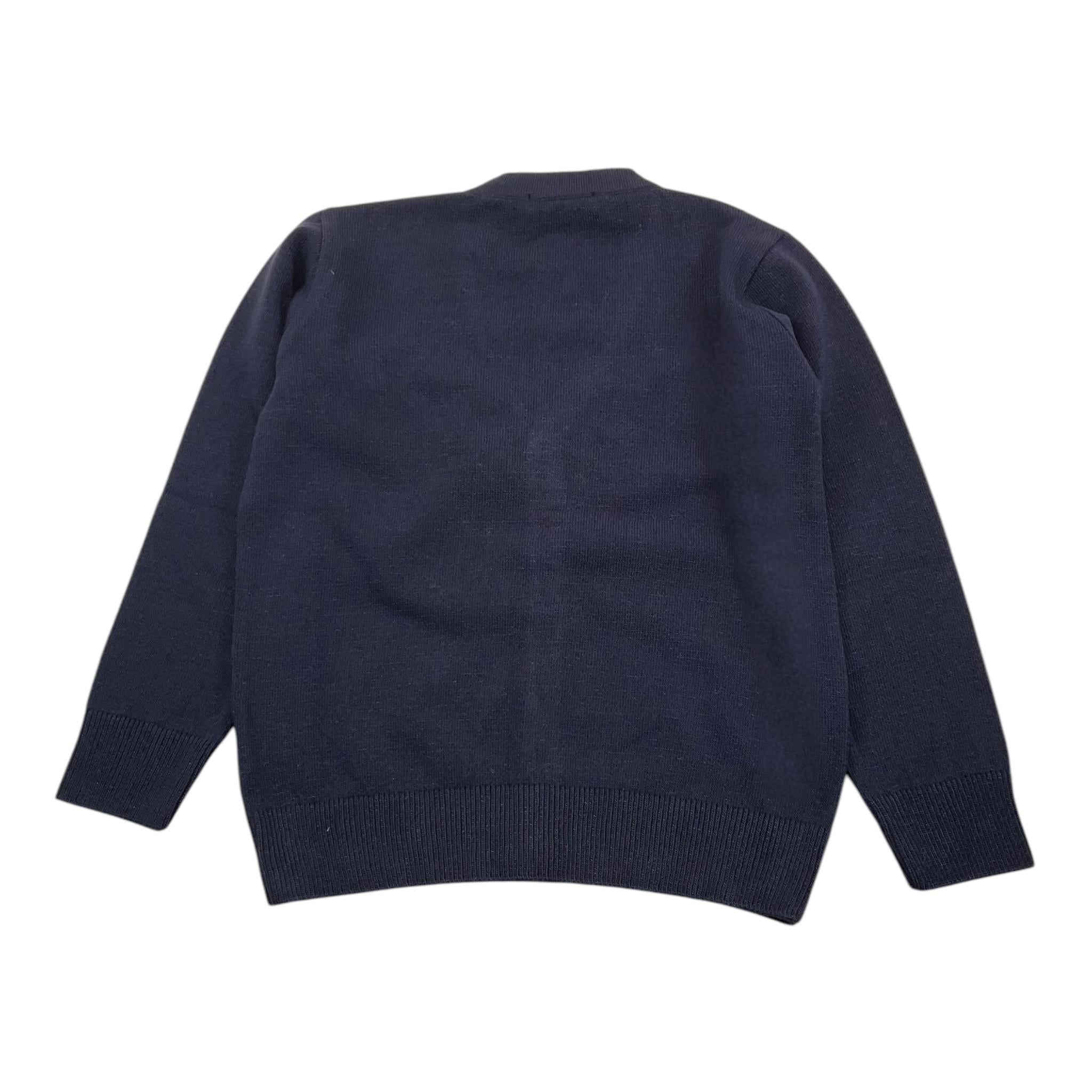 EMANUEL PRIS cardigan tinta unita con bottoni Blu per Bambino EMG7055B BLU EMANUEL PRIS