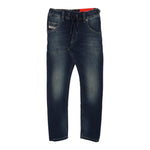DIESEL jeans tinta unita con elastico in vita Blu per Bambino 00J3AJ BLU DIESEL