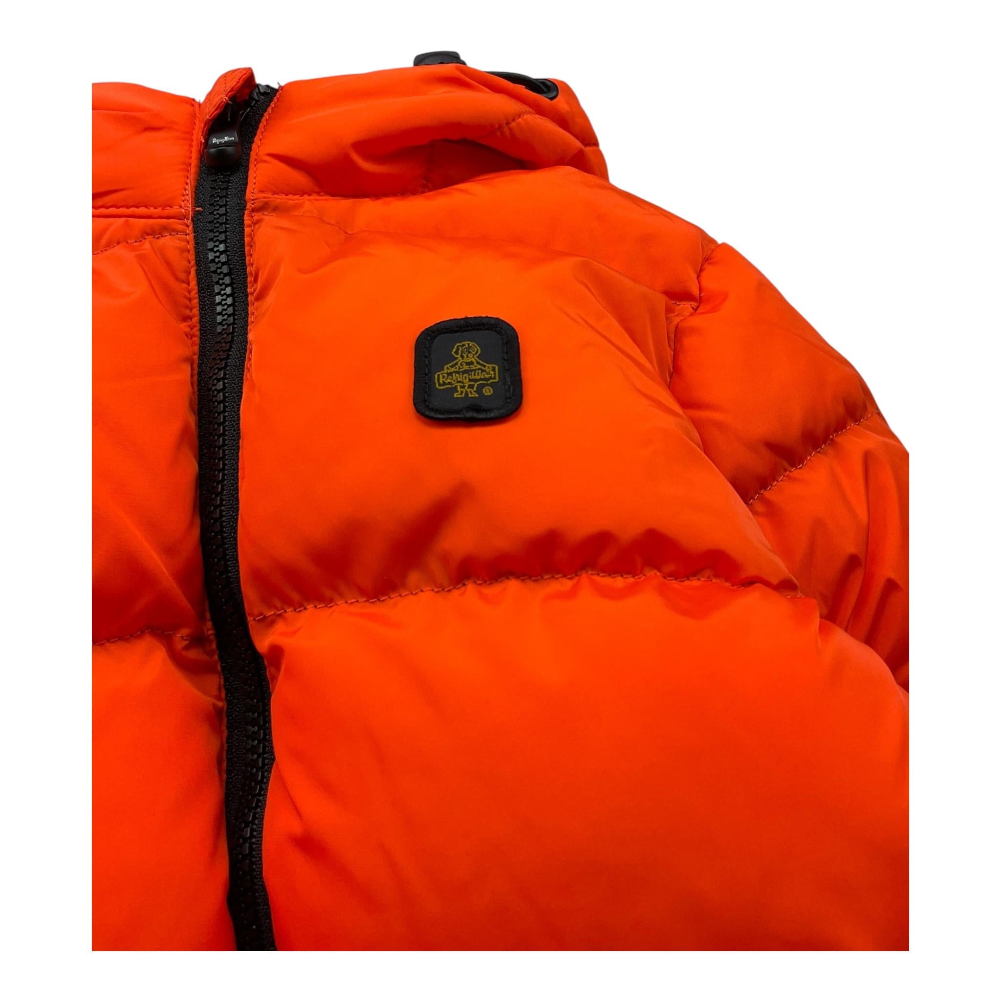 REFRIGIWEAR giubbino tinta unita con zip e cappuccio Arancione per Neonato RWN822 ARANCIONE REFRIGIWEAR