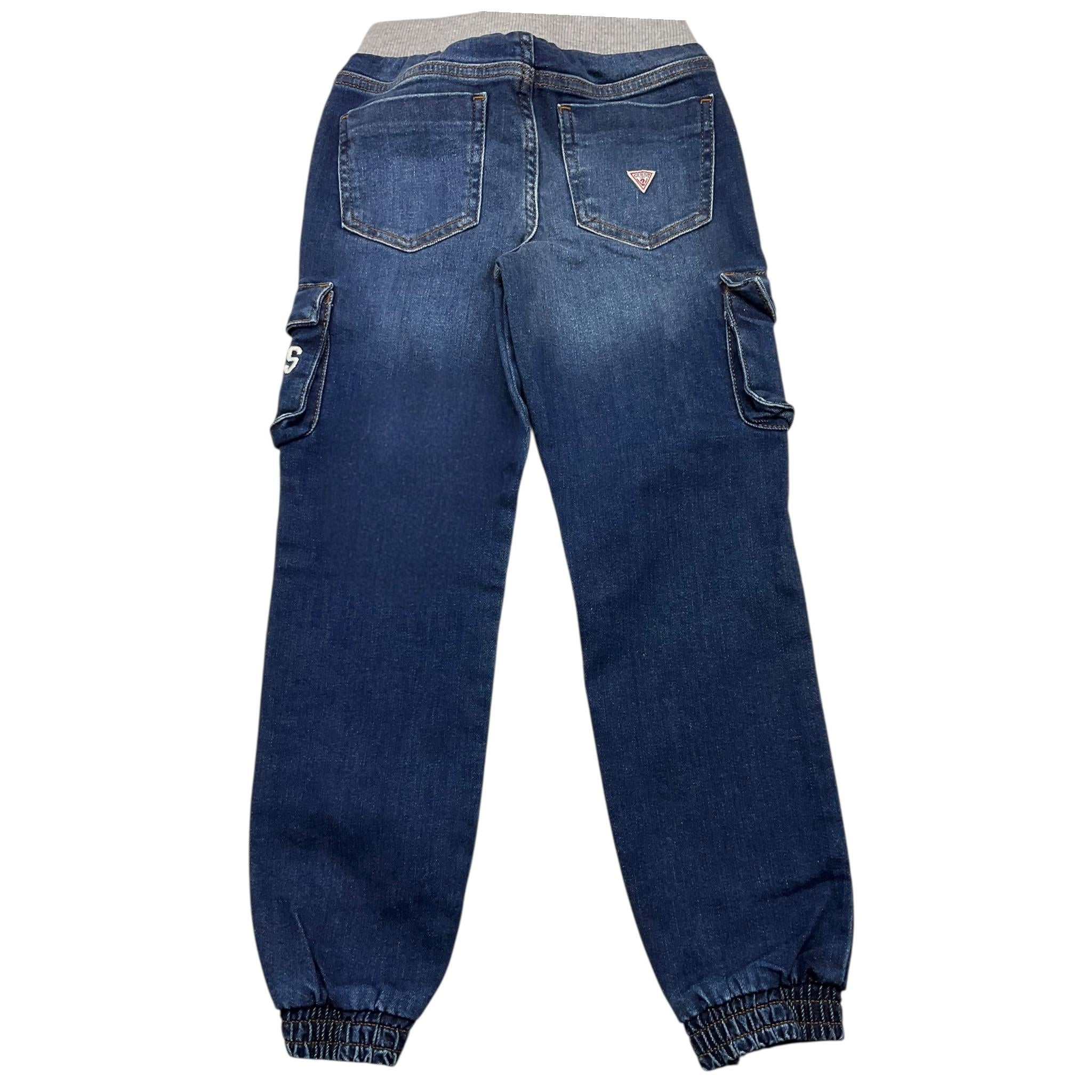 GUESS jeans tinta unita cn elastico in vita Blu per Bambino N4RA01D4GV0 BLU GUESS