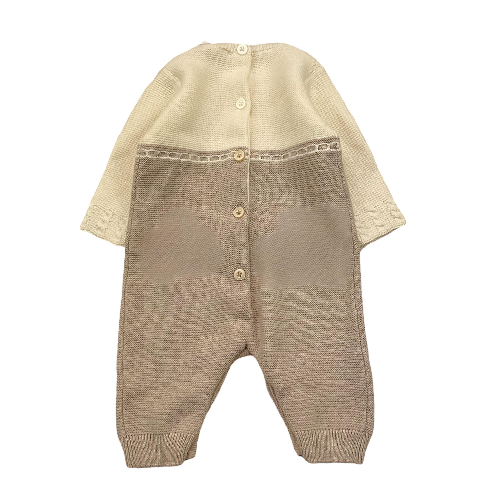 MAYORAL tutina tinta unita con tasche Panna per Neonato 2616 PANNA MAYORAL