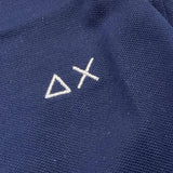 SUN68 polo tinta unita con colletto in contrasto Blu per Bambino A44307 BLU SUN68