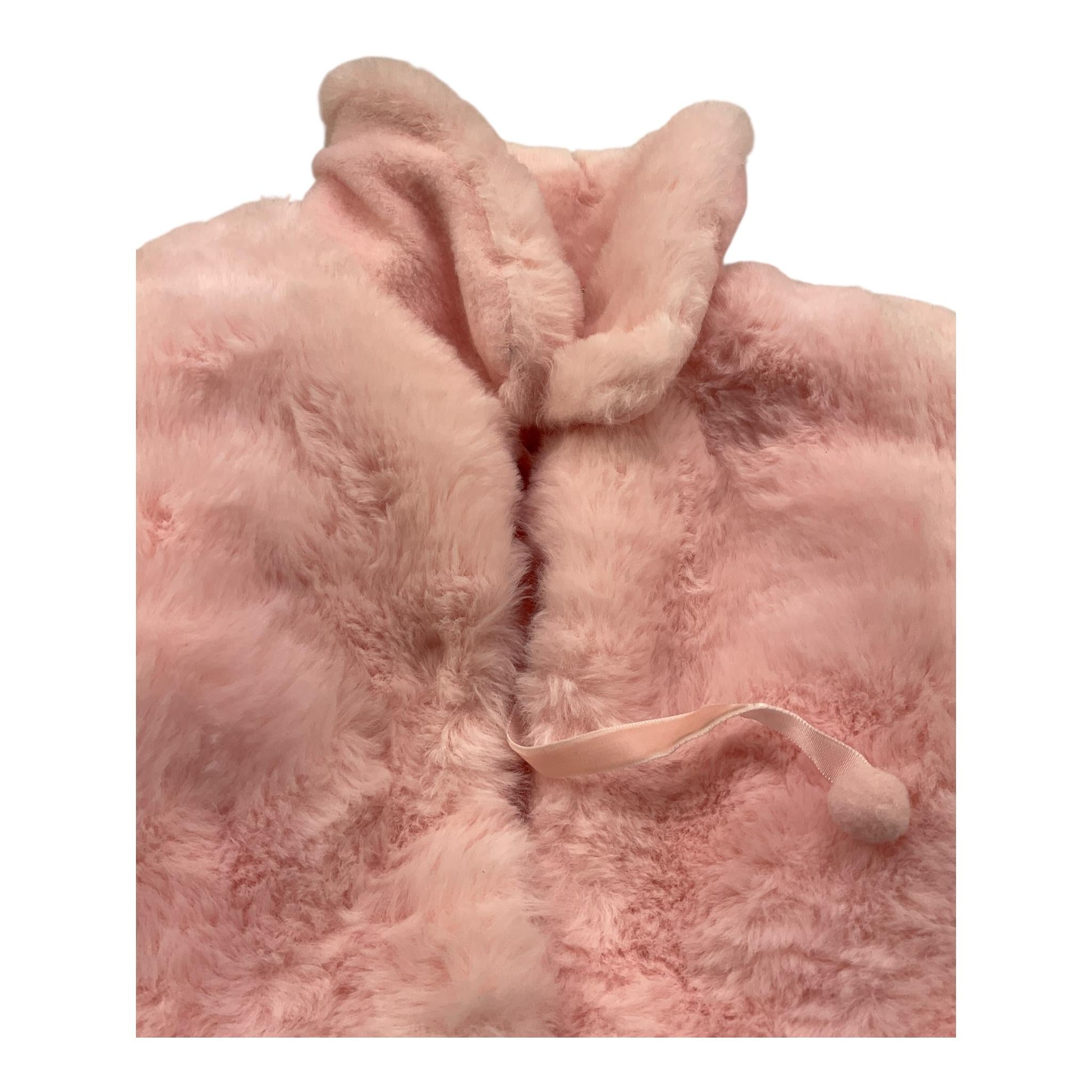 SWEET JUNIOR pelliccia tinta unita Rosa per Bambina SR865 ROSA SWEET JUNIOR