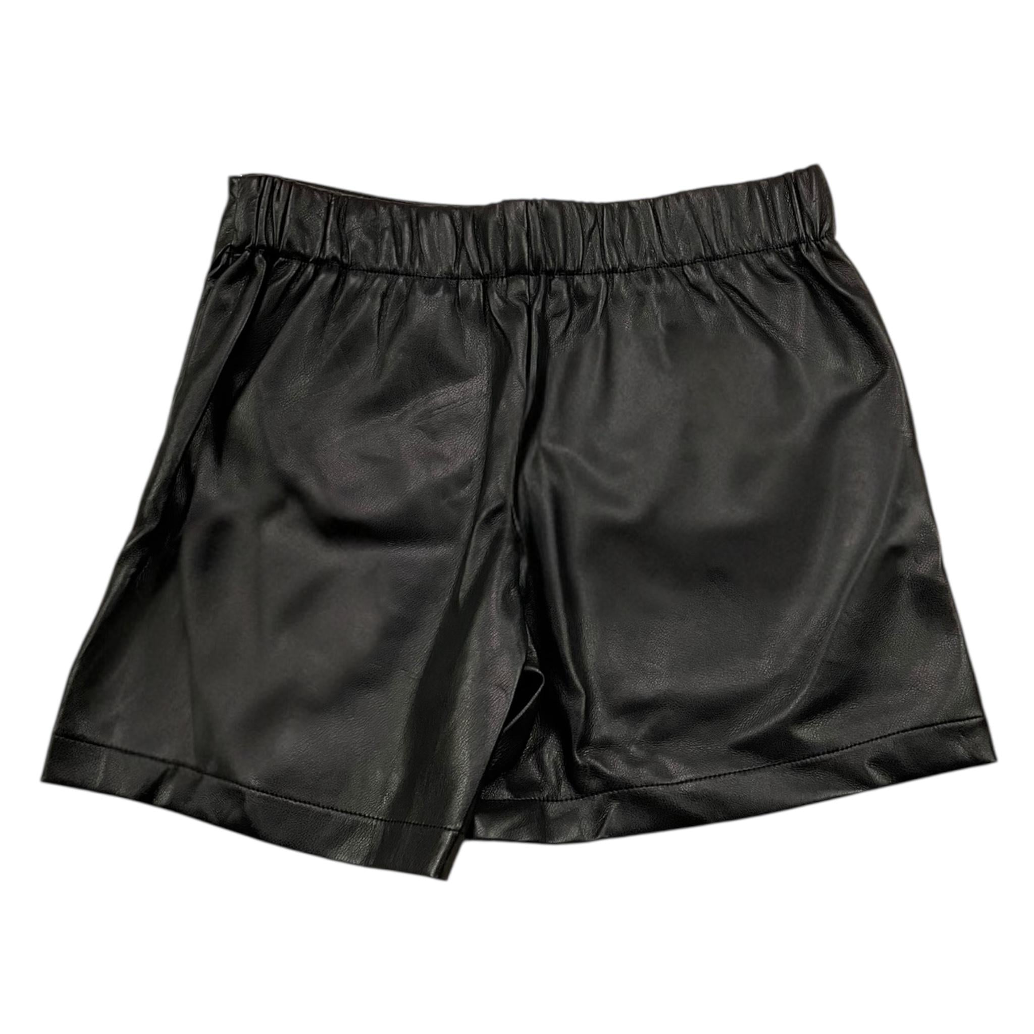 GUESS short in ecopelle tinta unita Nero per Bambino J4RD04WE8D0 NERO GUESS