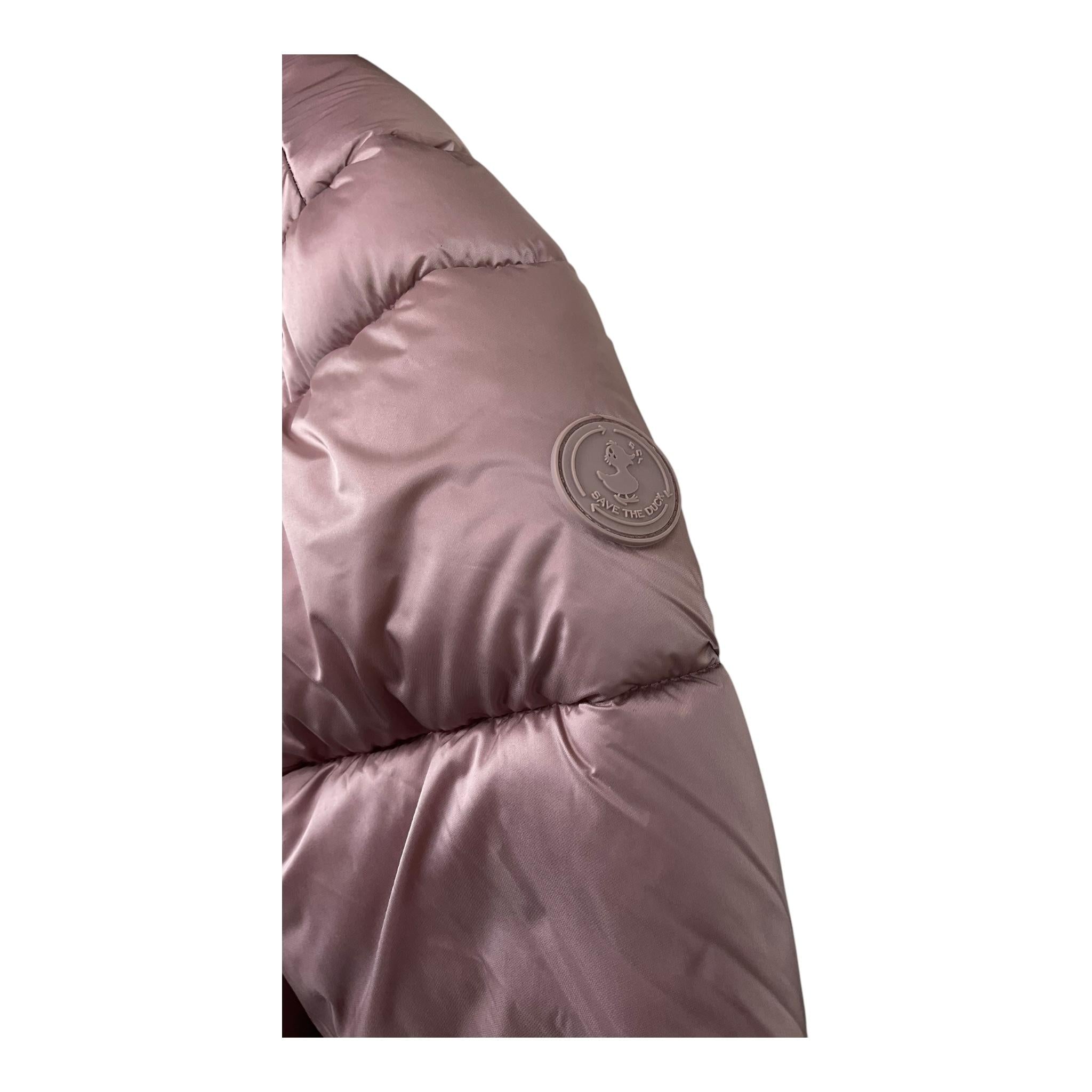 SAVE THE DUCK giubbino tinta unita cn cappuccio Rosa per Bambina J31453G ROSA SAVE THE DUCK