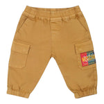 MOSCHINO pantalone tinta unita con tasche america Cammello per Bambino HUP07XX CAMMELLO MOSCHINO