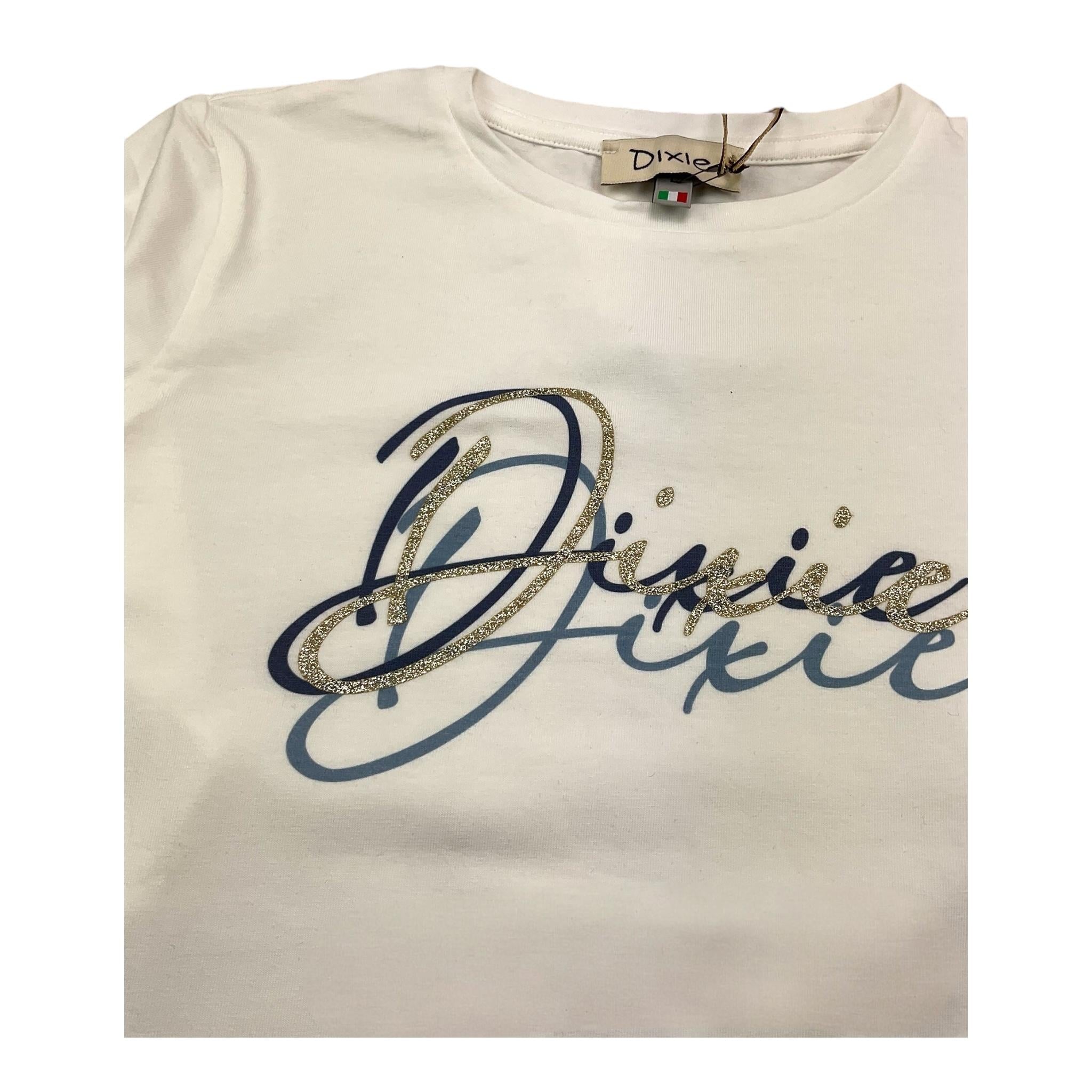DIXIE shirt girocollo tinta unita con stampe in contrasto Panna per Bambina LB67032G34 PANNA DIXIE