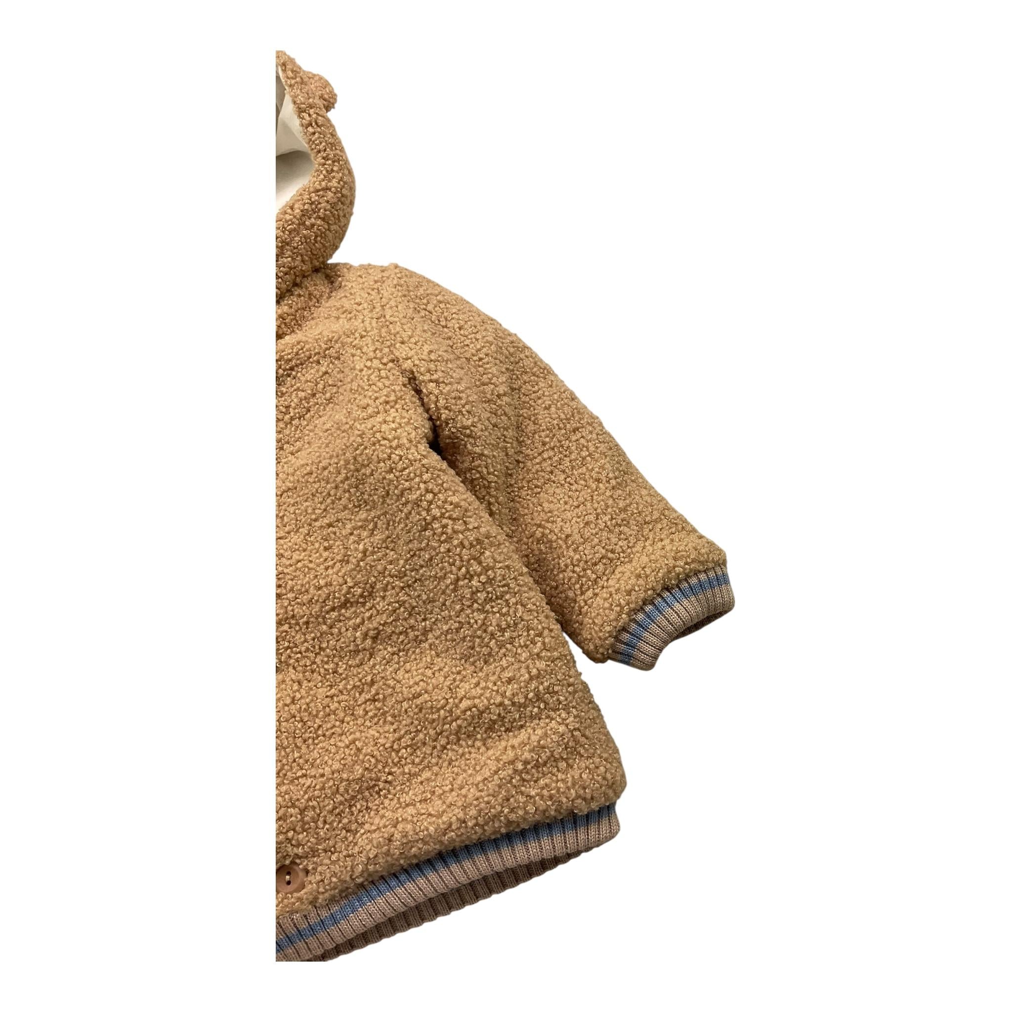 MARLU' cappotto tinta unita cn cappuccio Beige per Neonato IB6140 BEIGE MARLU'