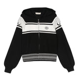 TWINSET cardigan tinta unita con zip e cappuccio Nero per Bambina 242GJ3161J NERO TWINSET