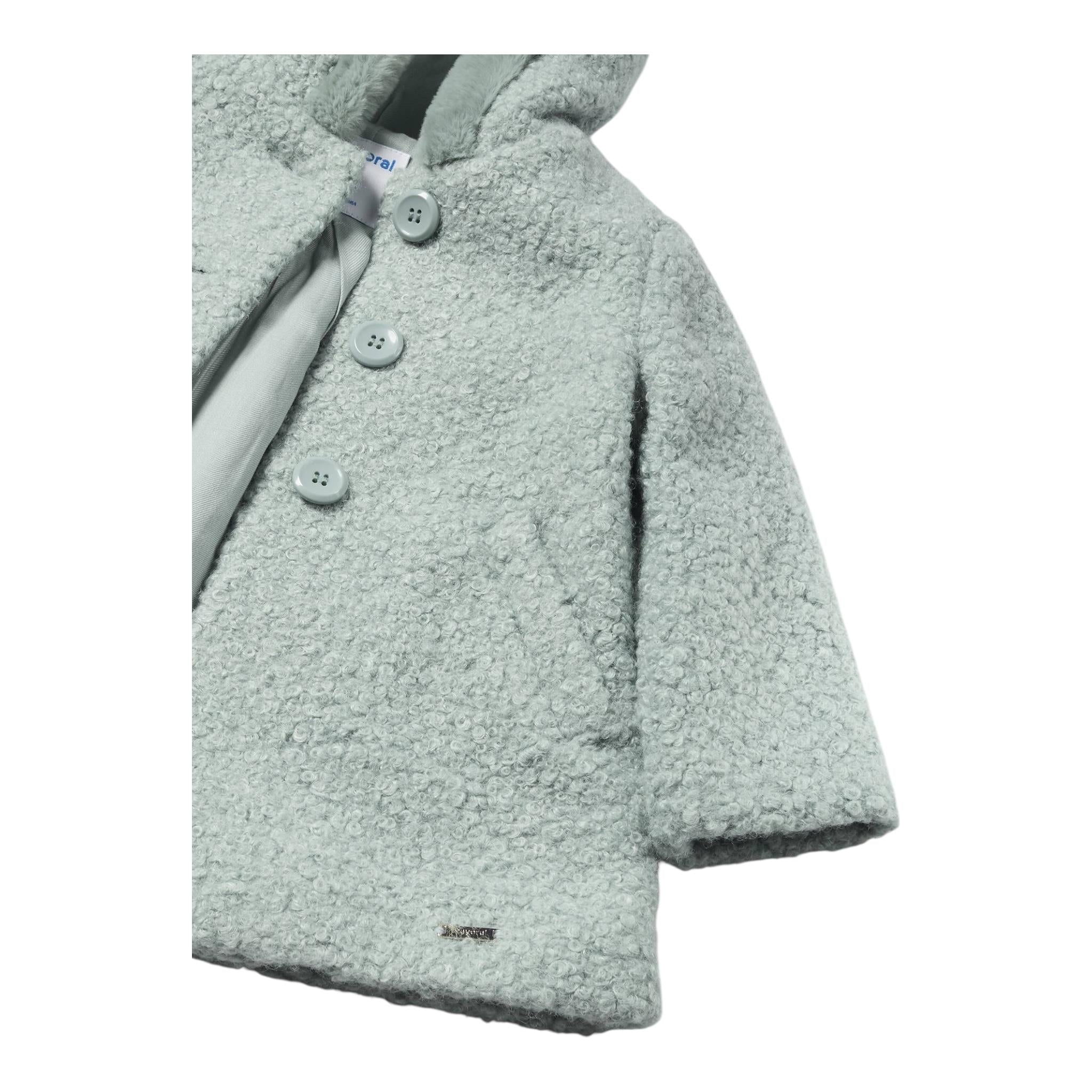 MAYORAL cappotto tinta unita modello teddy con cappuccio Verde per Bambina 2478XJ VERDE MAYORAL