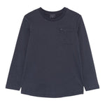 FAY shirt tinta unita girocollo con taschino Blu per Bambino FT8P20 BLU FAY