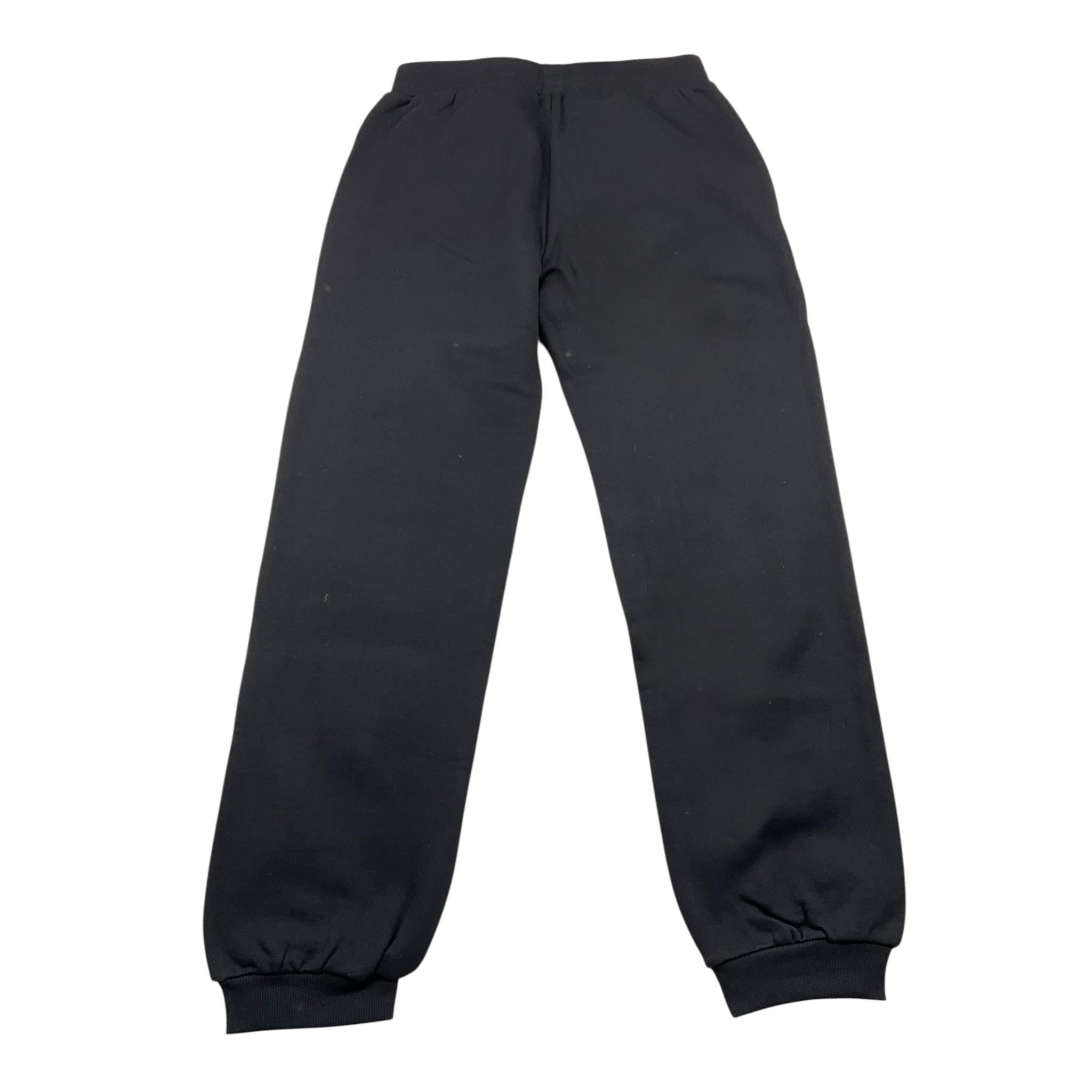 EMPORIO ARMANI pantalone tuta tinta unita con logo Nero per Bambino 6DFP17 NERO EMPORIO ARMANI