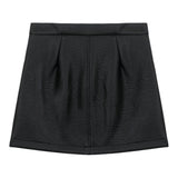 ELISABETTA FRANCHI gonna in ecopelle tinta unita Nero per Bambina EFGO169 NERO ELISABETTA FRANCHI
