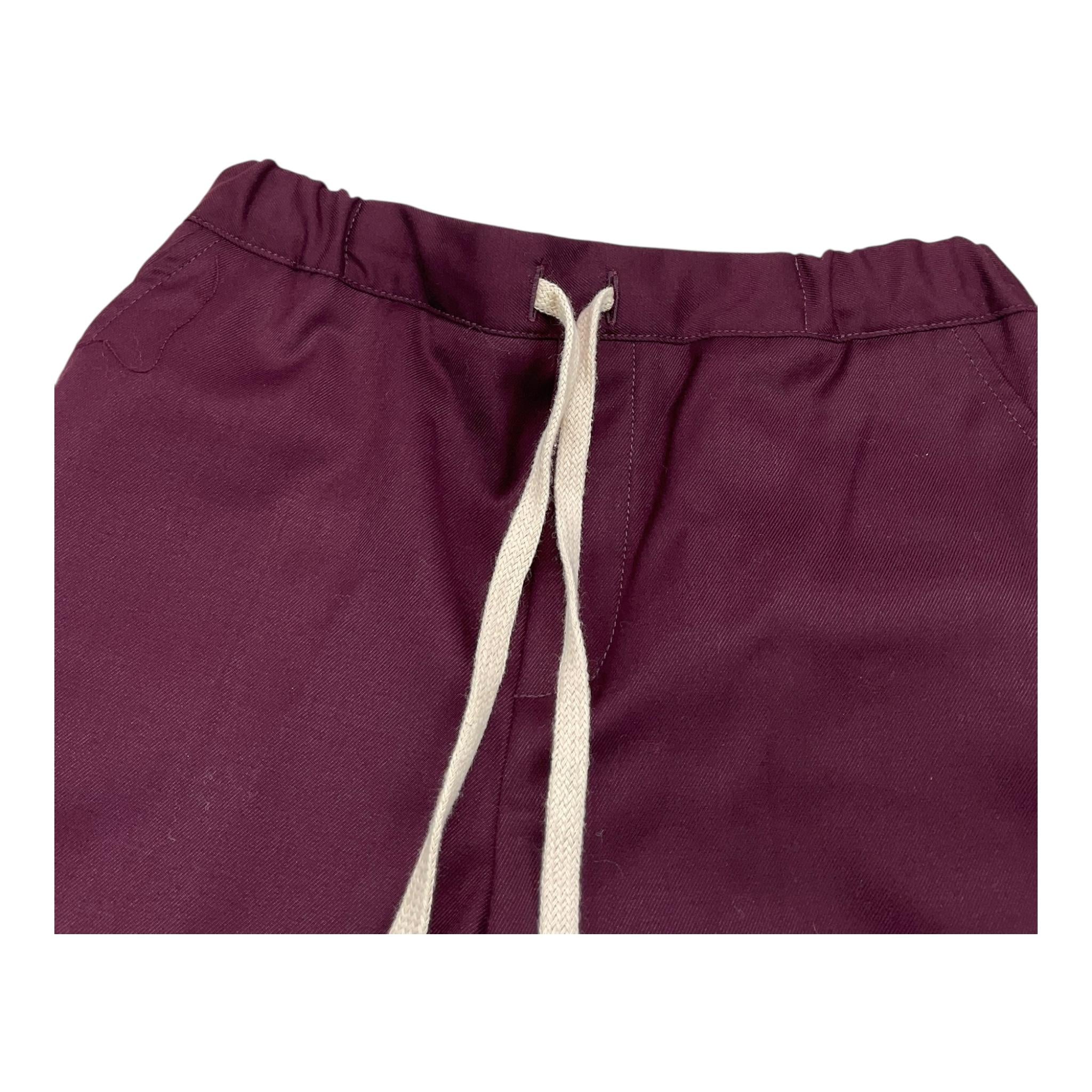OFFICINA MILANESE pantalone tinta unita con elastico in vita Bordeaux per Bambino JPT6107 BORDEAUX OFFICINA MILANESE