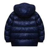 EMPORIO ARMANI giubbino tinta unita con cappuccio Blu per Bambino 6K4BJC BLU EMPORIO ARMANI