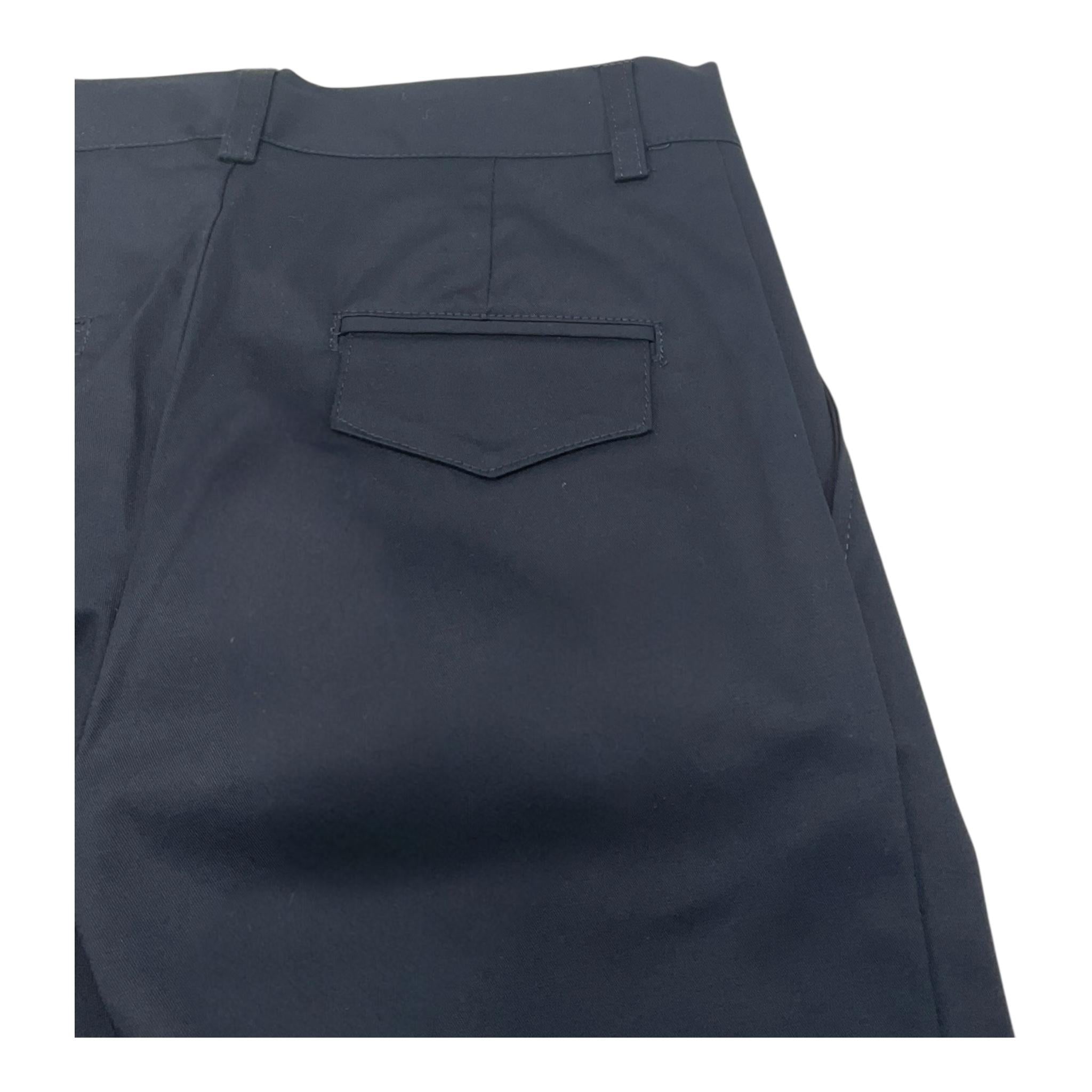 pantalone tinta unita tasche america PP4082 BLU PAOLO PECORA