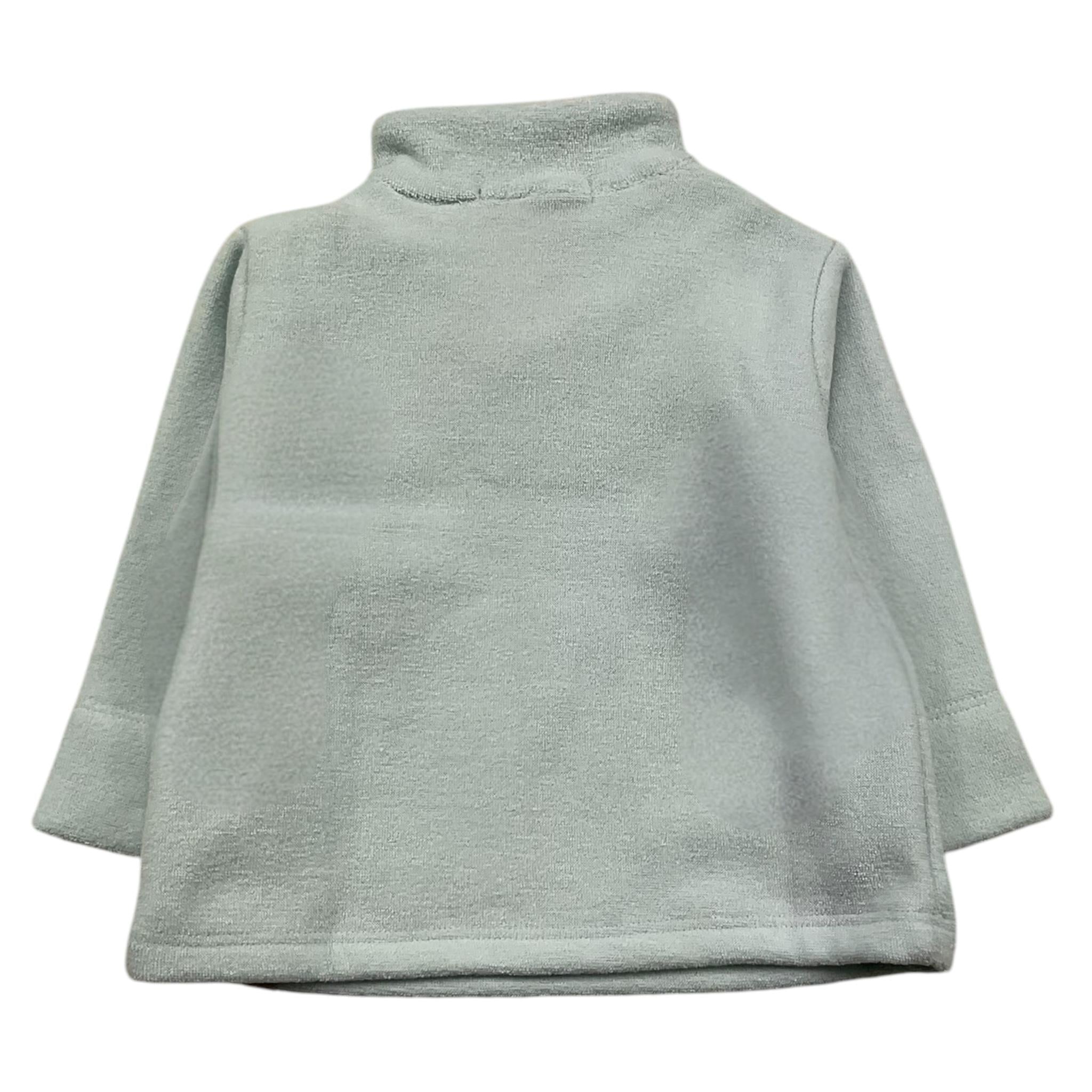 BAMBOOM+BABIES polo manica lunga tinta unita  in spugna Azzurro per Neonato 704 AZZURRO BAMBOOM+BABIES