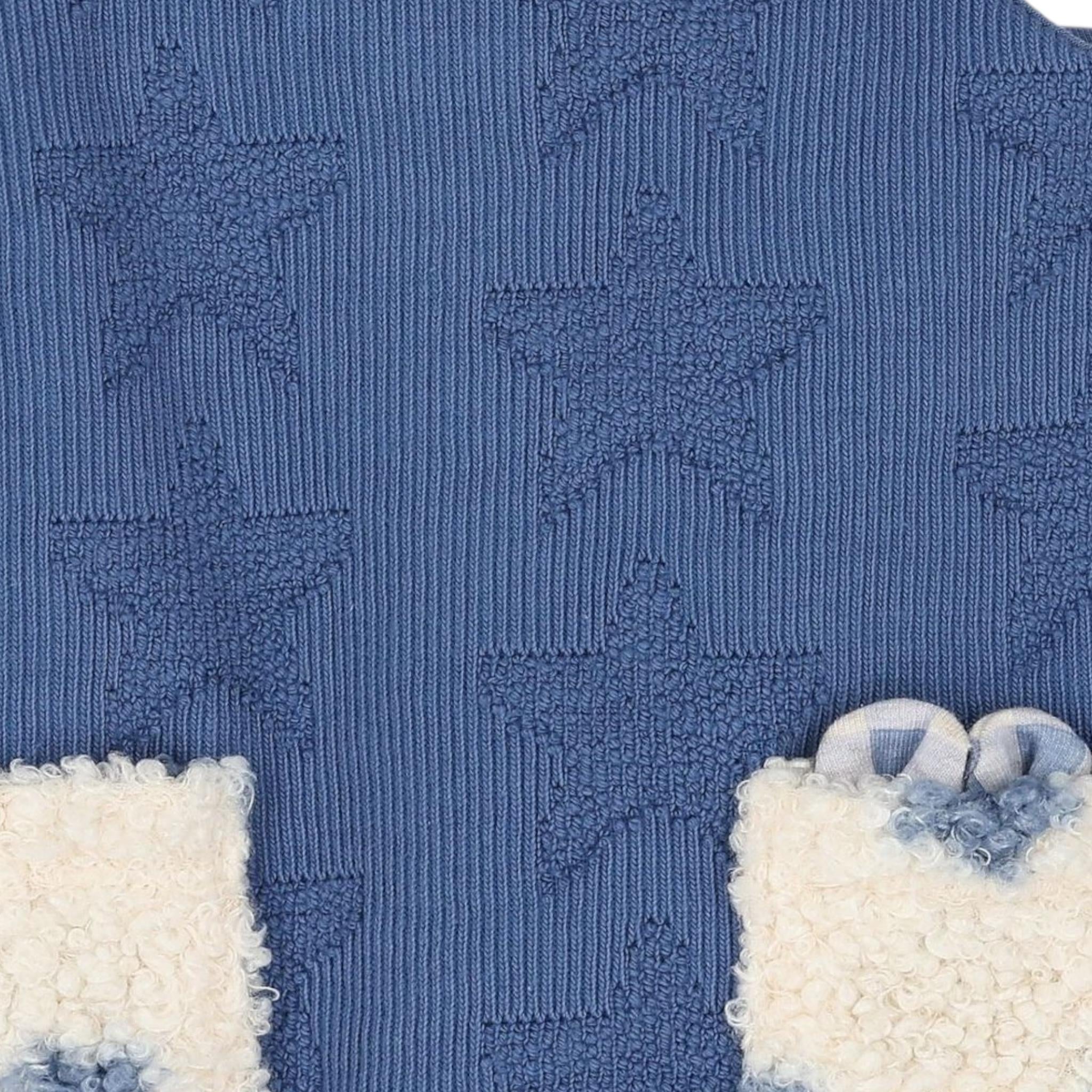 MAYORAL set utina bicolore con salopette e shirt integrata-cappello Bianco/blu per Neonato 2618 BIANCO/BLU MAYORAL
