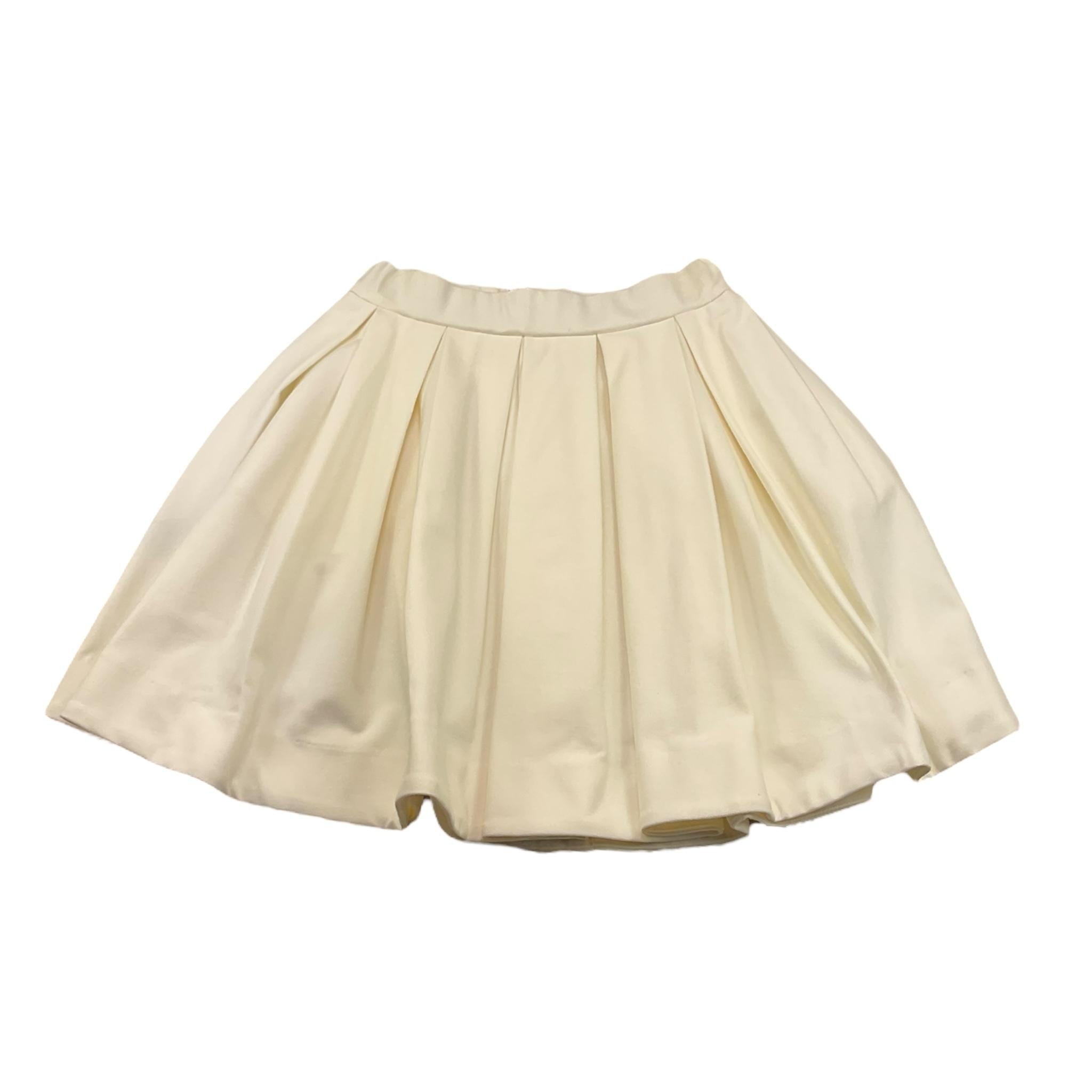 BALMAIN gonna tinta unita con finti bottoni Bianco per Bambina BT7A01J0035 BIANCO BALMAIN