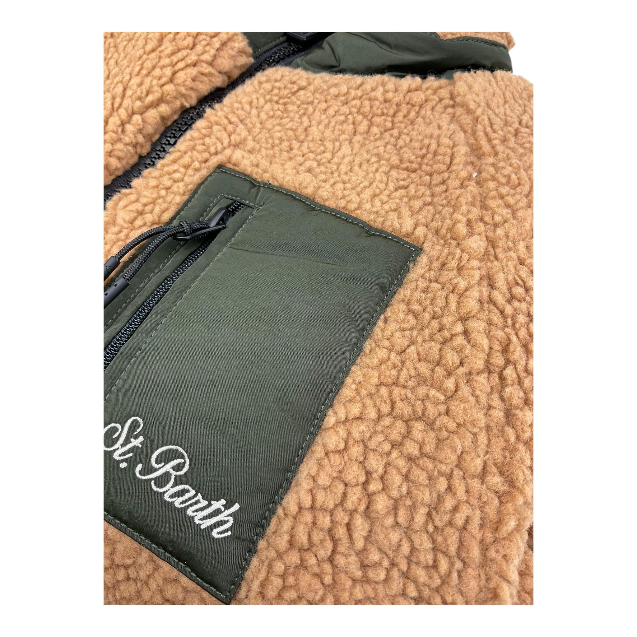 SAINT BARTH giubbino tinta unita con taschino e zip Cammello per Bambino JEY0005 CAMMELLO SAINT BARTH