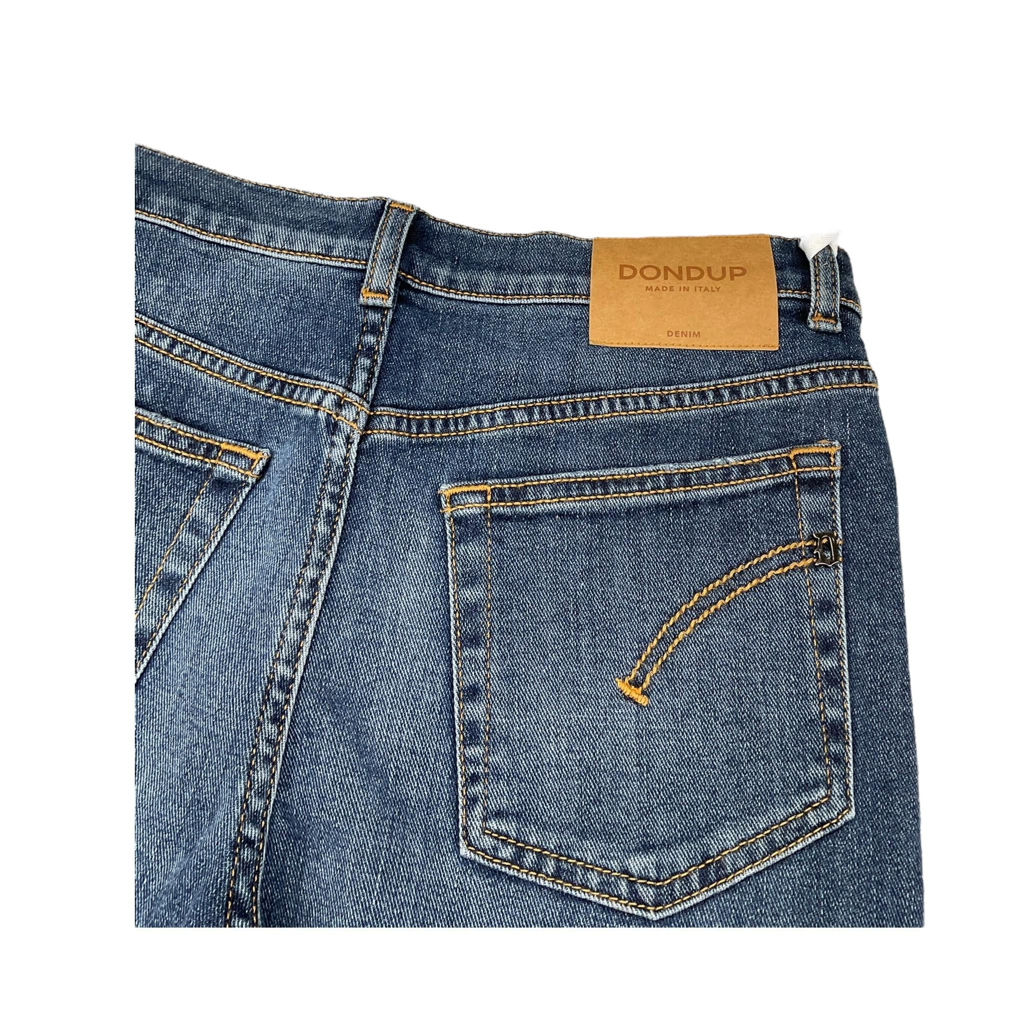 DONDUP jeans tinta unita cn strappi Blu per Bambino DMPA033X BLU DONDUP