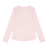 GUESS shirt girocollo tinta unita con stampa Rosa per Neonata K4YI06KAPO0 ROSA GUESS