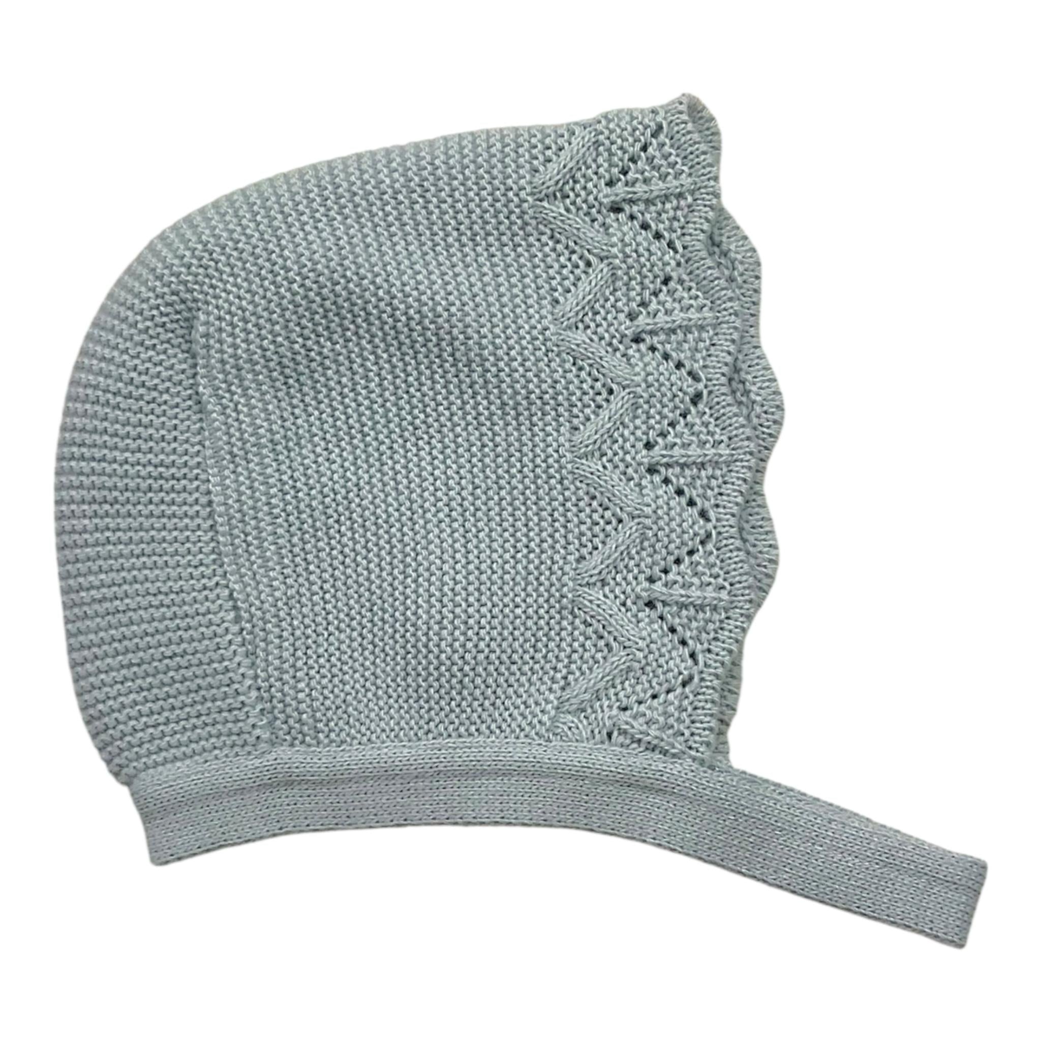 BABIDU set abito-cappello tinta unita con fantasia fiori Azzurro per Neonata 90760 AZZURRO BABIDU