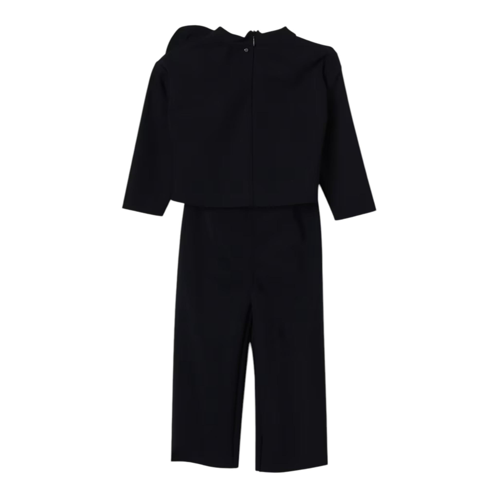 IL GUFO completo 2 pezzi camicia-pantalone tinta unita Blu per Bambina A24DP506N0057 BLU IL GUFO