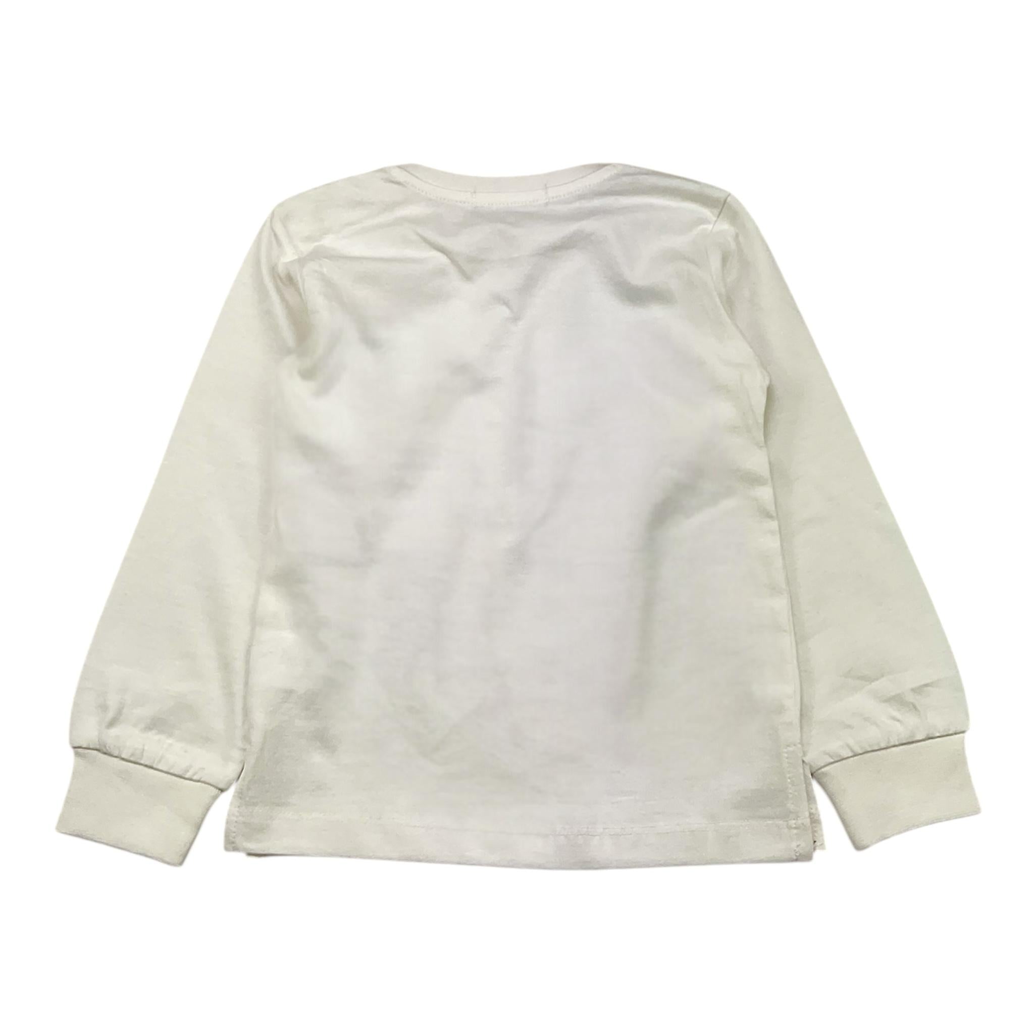 SIVIGLIA shirt girocollo tinta unita con stampa in contrasto Panna per Bambino SVNTS00516J PANNA SIVIGLIA