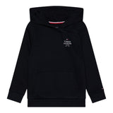 TOMMY HILFIGER felpa tinta unita con cappuccio e stampa Blu per Bambino KB0KB09193 BLU TOMMY HILFIGER