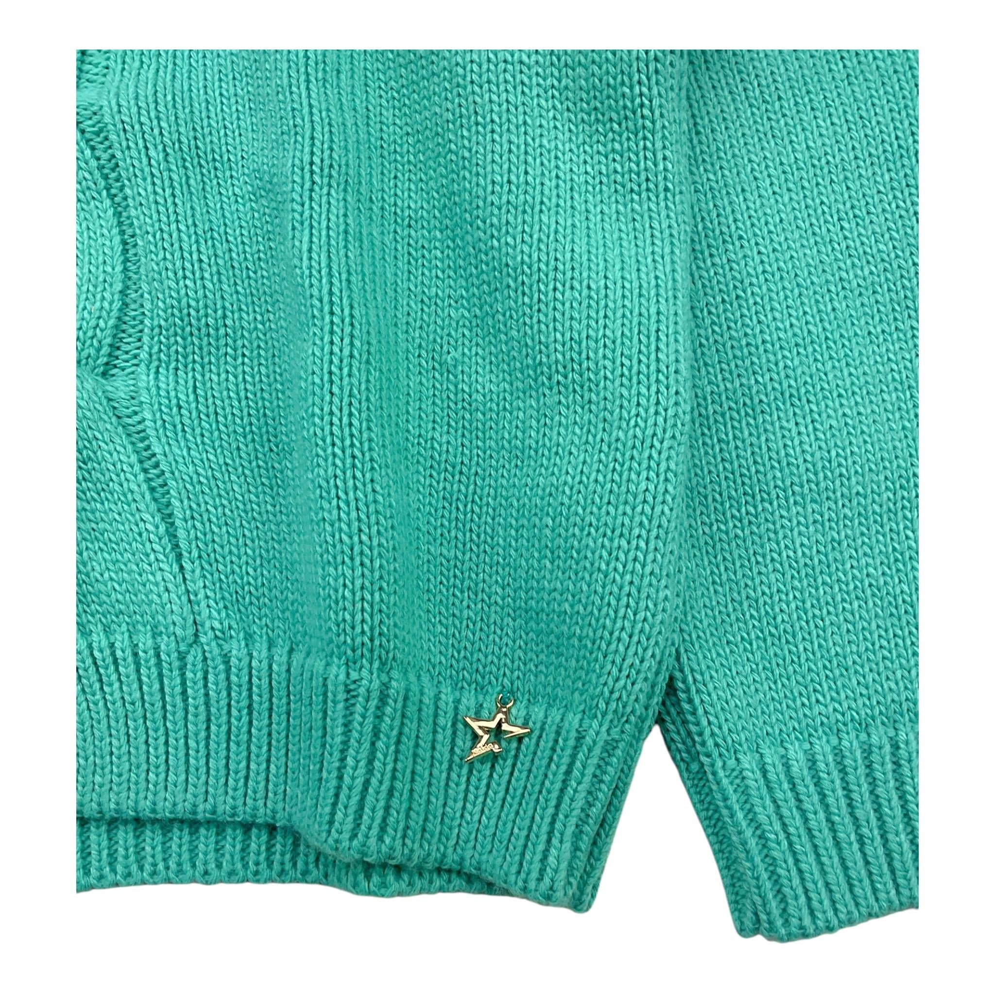 NAIDA maglia girocollo tinta unita Verde per Bambina NAMA299X VERDE NAIDA