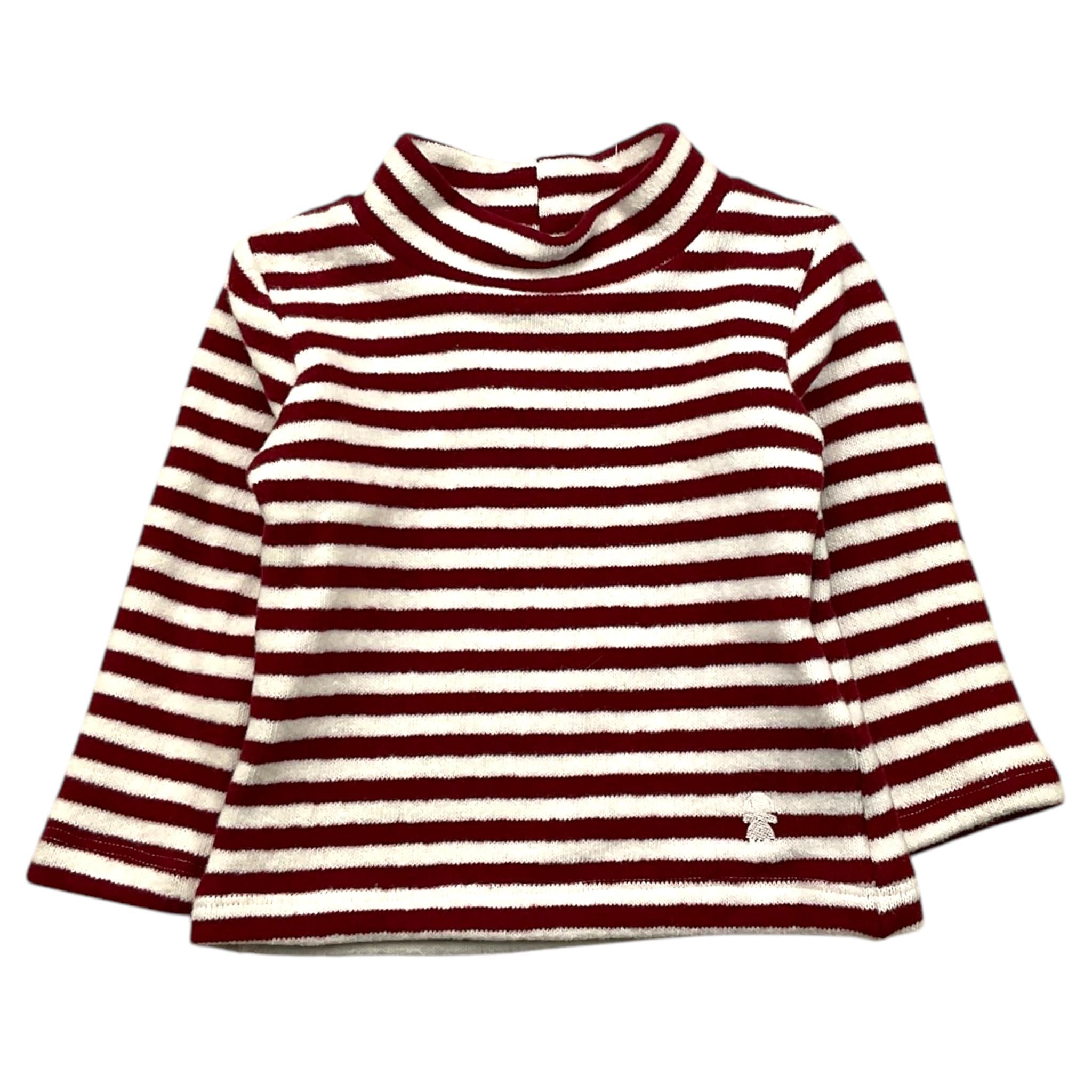 LE BEBE' maglia girocollo fantasia a righe Bianco/rosso per Neonato LBG6130 BIANCO/ROSSO LE BEBE'