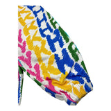 KHRISJOY pantalone tinta unita con fantasia Bianco per Bambina KU6P10 BIANCO KHRISJOY