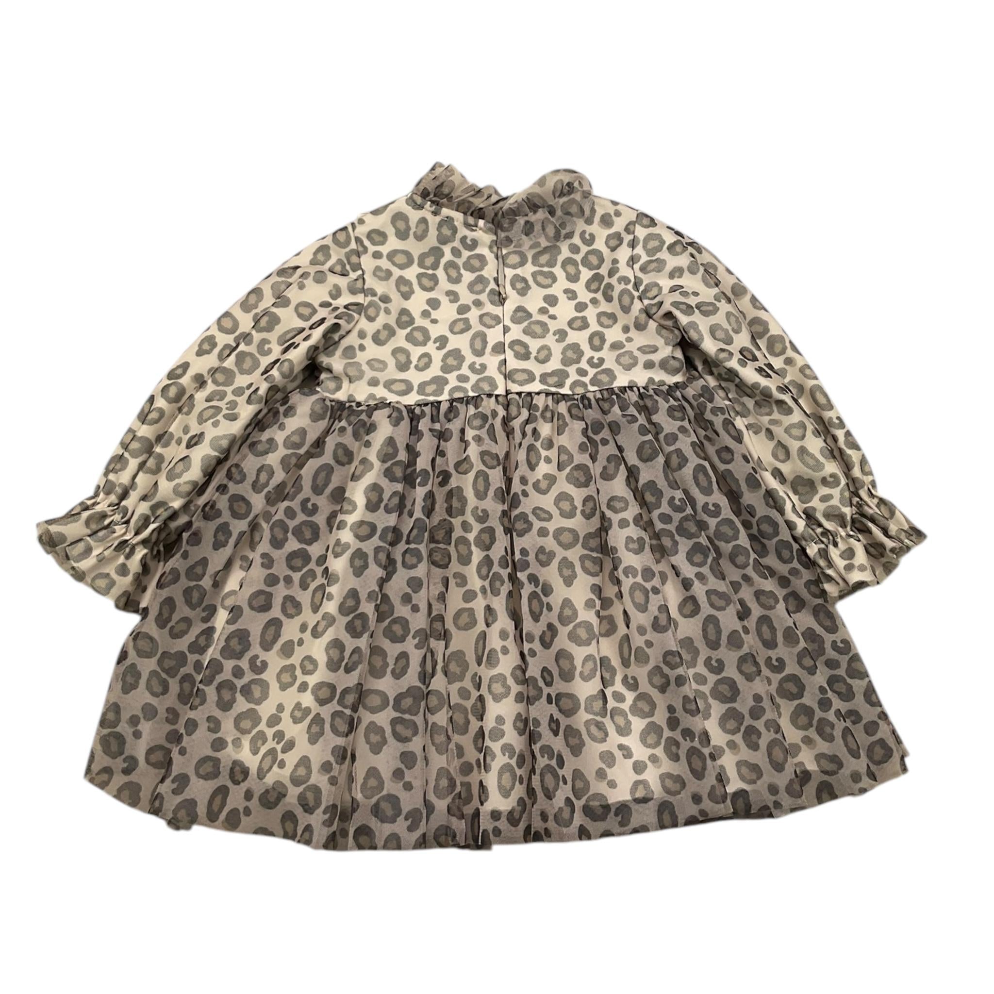 LE BEBE' abito manica lunga fantasia maculata Beige per Neonata LBG6095 BEIGE LE BEBE'
