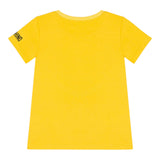 MOSCHINO t-shirt girocollo tinta unita con smile Giallo per Bambino HAM06G GIALLO MOSCHINO