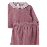 TEDDY E MINOU completo 2 pezzi shirt-pantalone in ciniglia Rosa per Neonata I24CP055M0137 ROSA TEDDY E MINOU