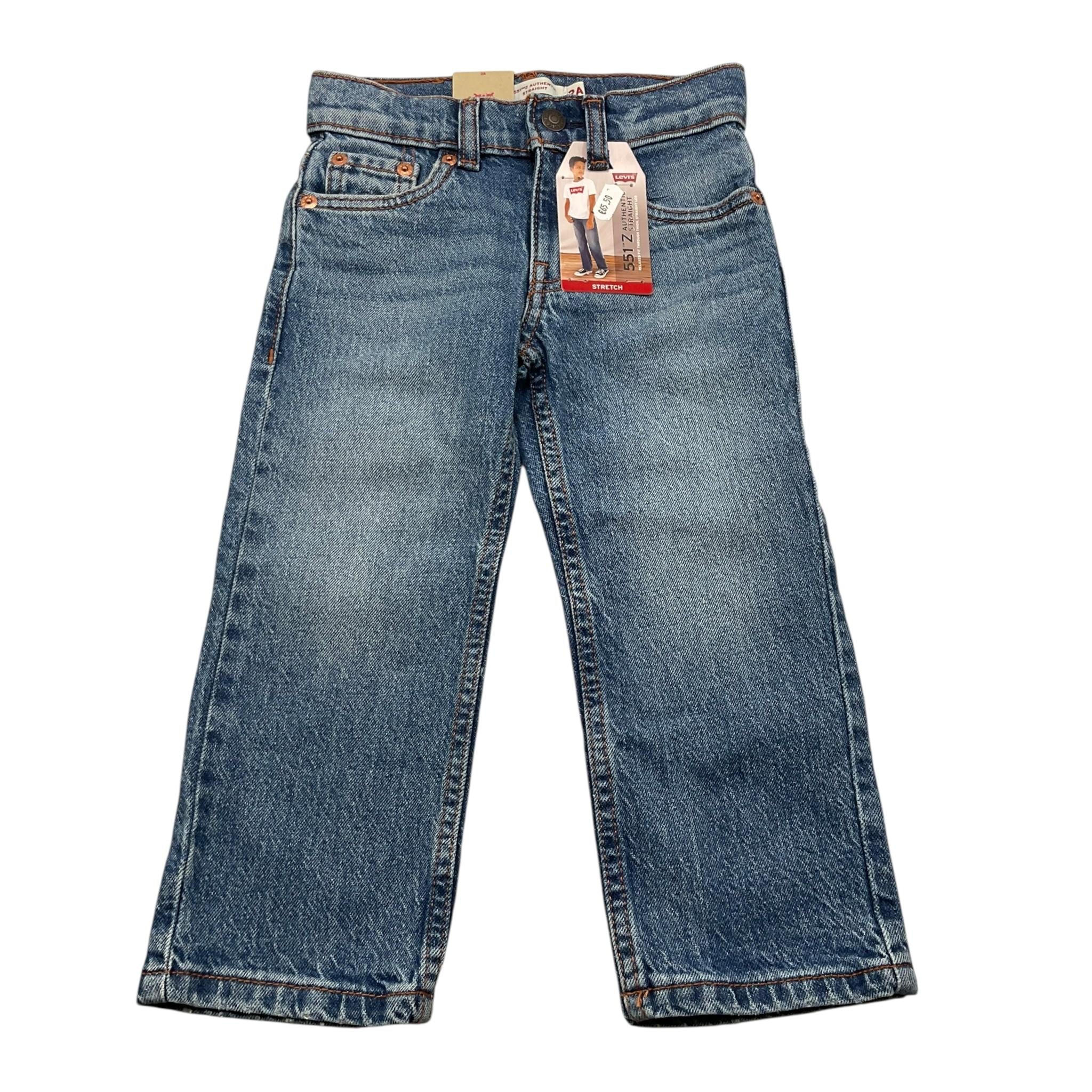 LEVI'S jeans tinta unita con girovita regolabile Blu per Bambino 9EL2311 BLU LEVI'S