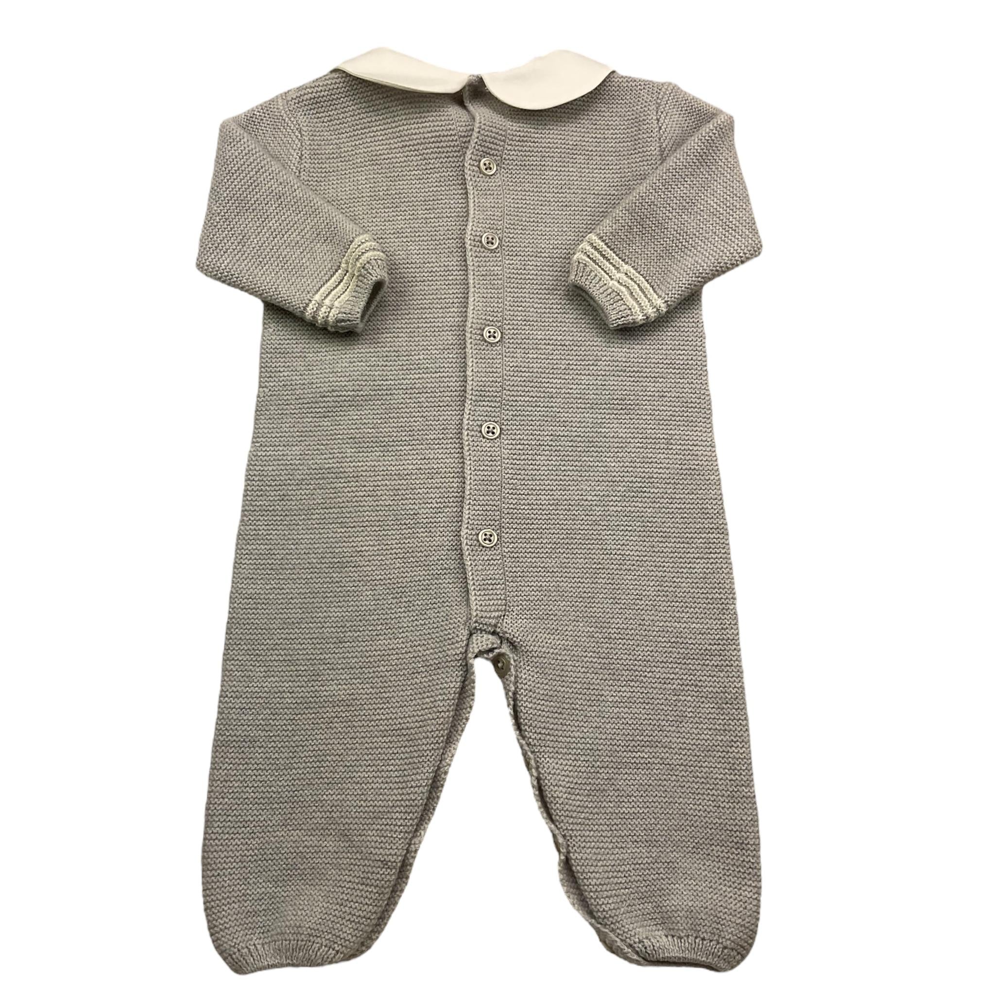 PAZ RODRIGUEZ tutina manica lunga tinta unita  Grigio per Neonato 005111168 GRIGIO PAZ RODRIGUEZ