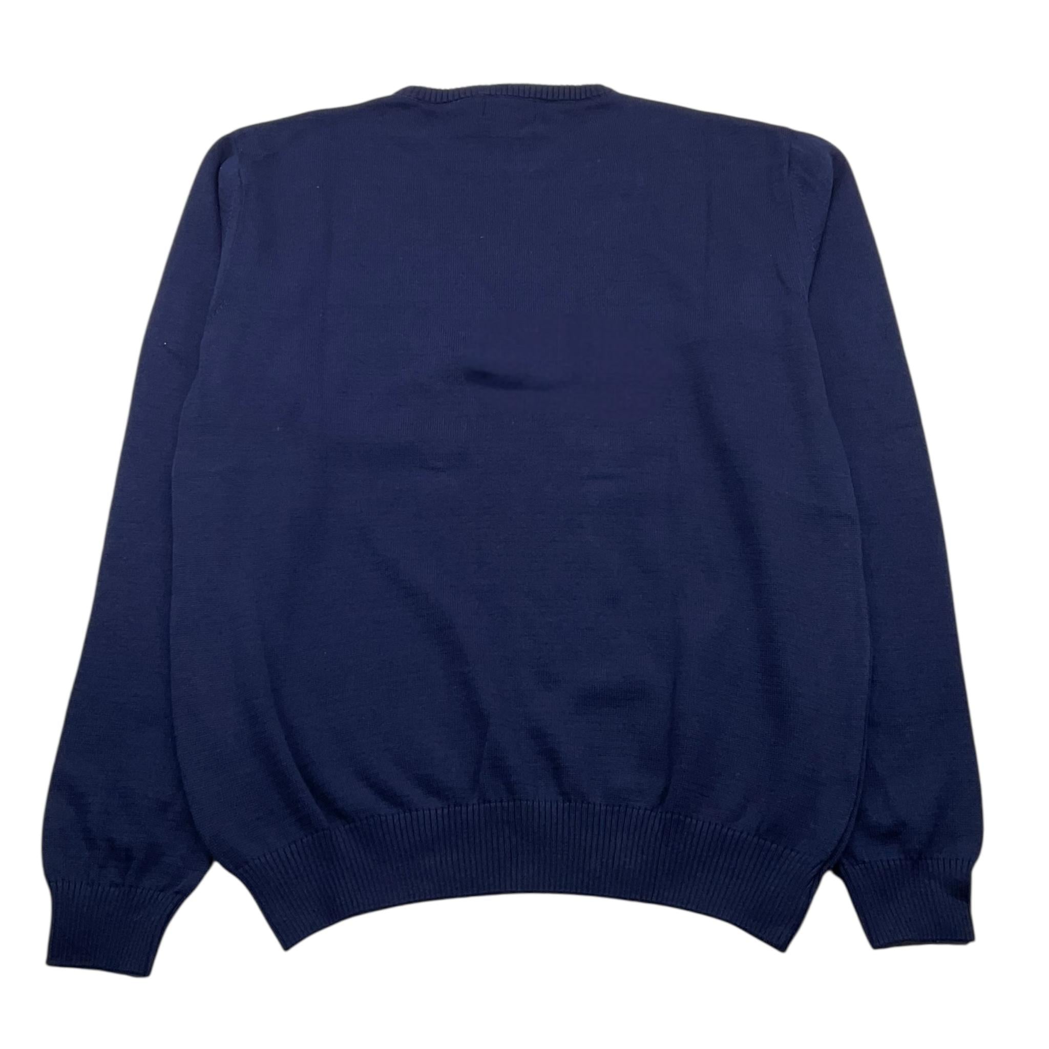 CESARE PACIOTTI maglia girocollo tinta unita con logo Blu per Bambino MGP5355J BLU CESARE PACIOTTI