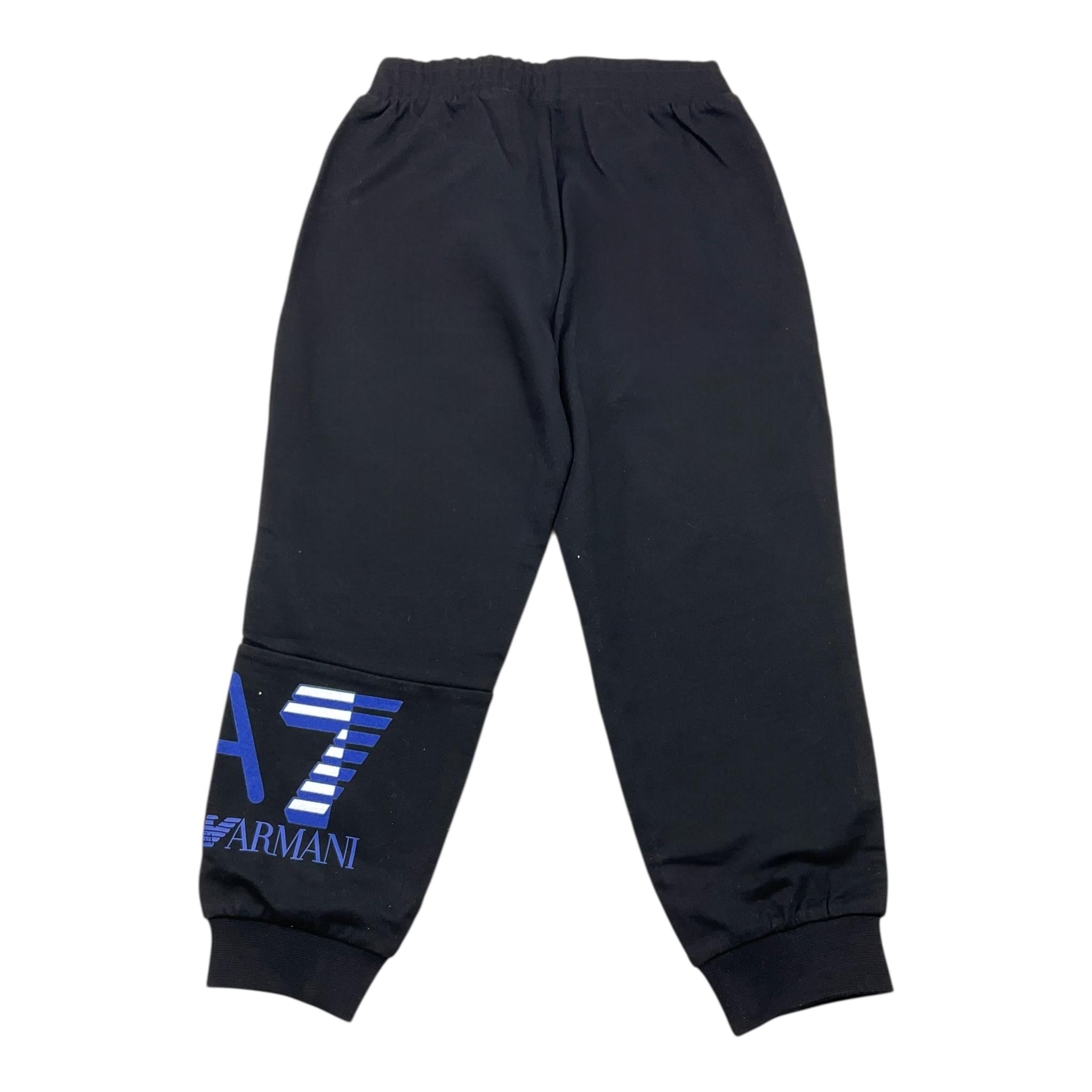 EMPORIO ARMANI pantalone tuta tinta unita con stampa Nero per Bambino 6RBP58 NERO EMPORIO ARMANI