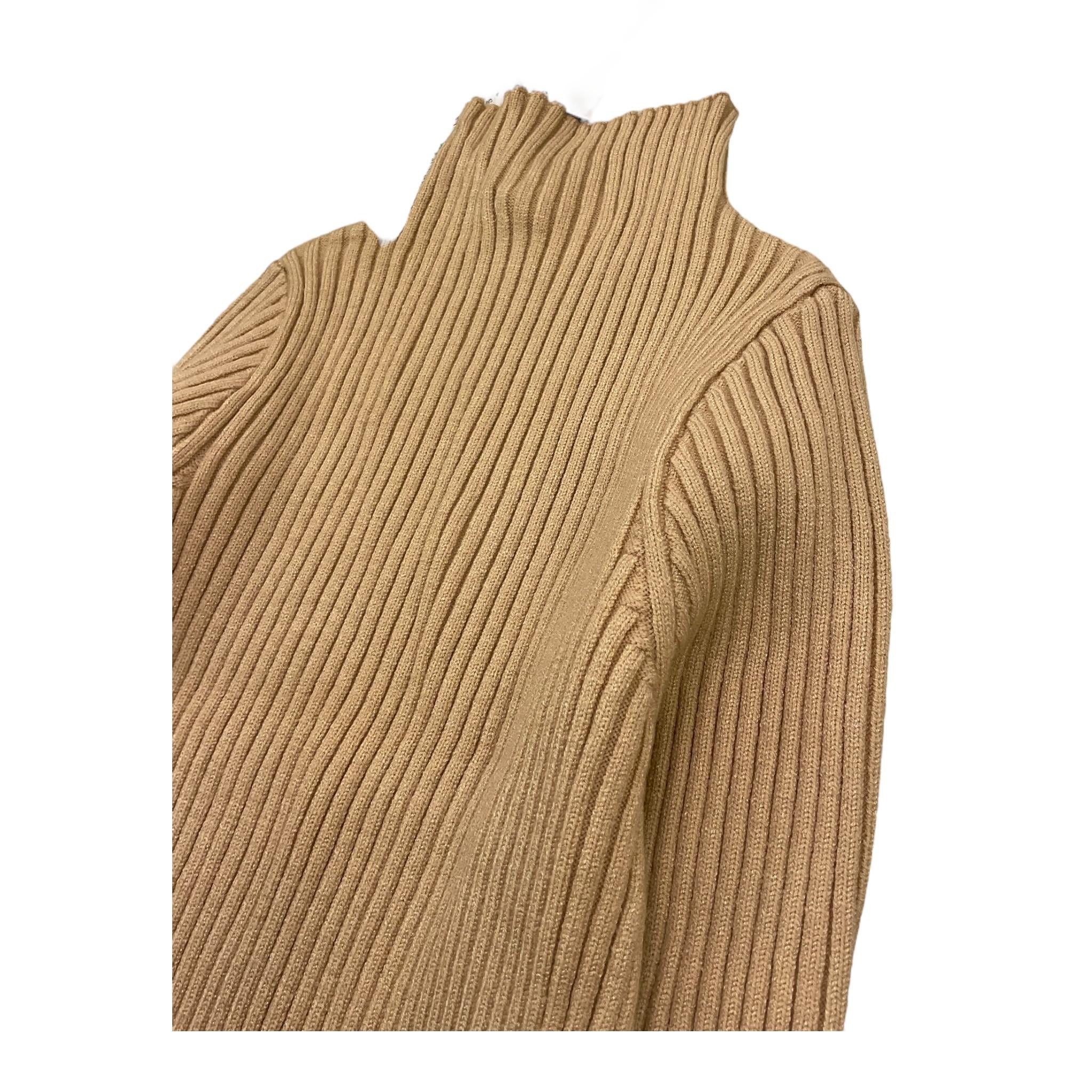 TO be too maglia mezzo collo tinta unita Beige per Bambina TBT2465 BEIGE TO be too