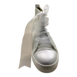 PANYNO sneakers tinta unita con lacci e brillantini Bianco per Bambina F3404 BIANCO PANYNO